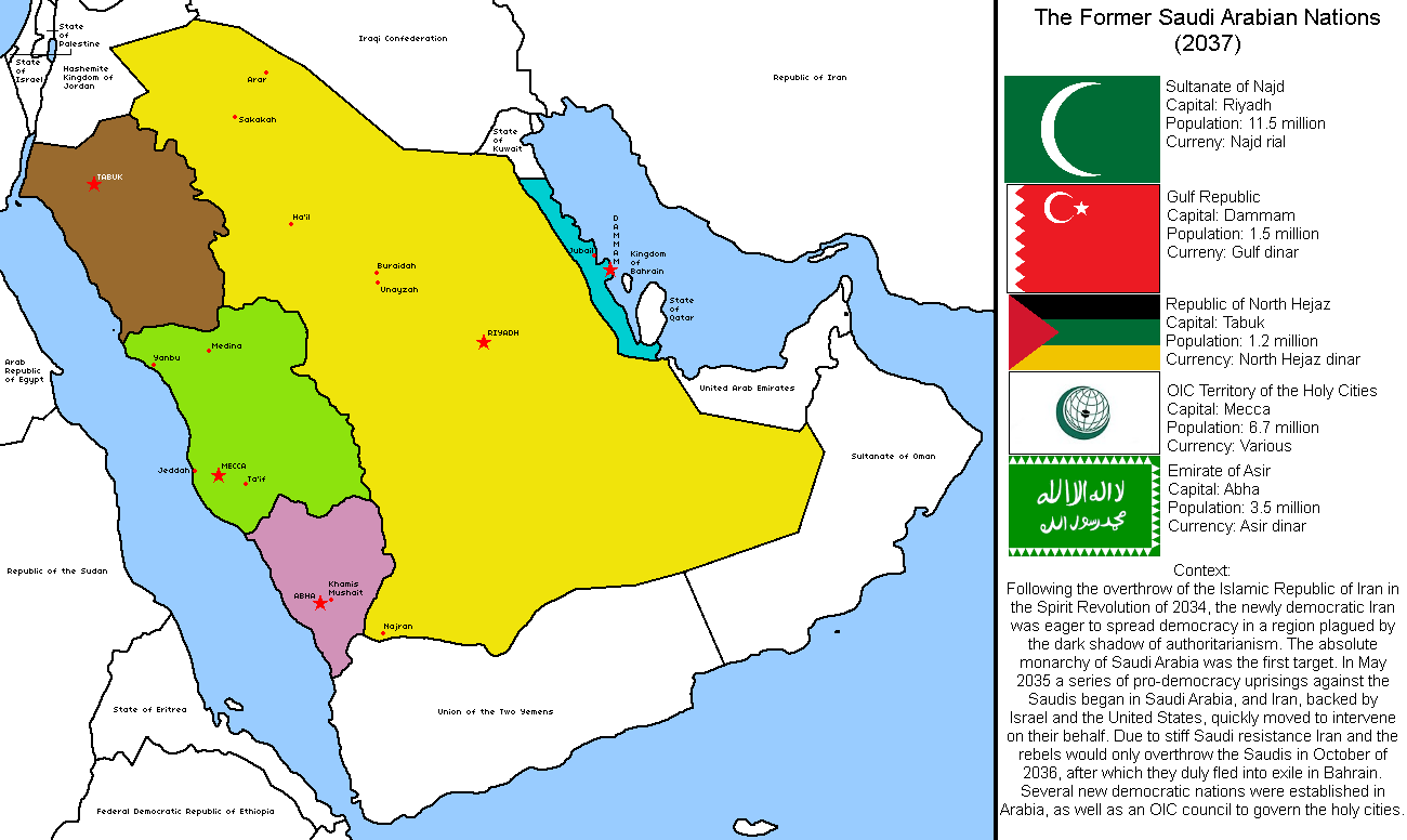PostSaudi Arabia r/imaginarymaps