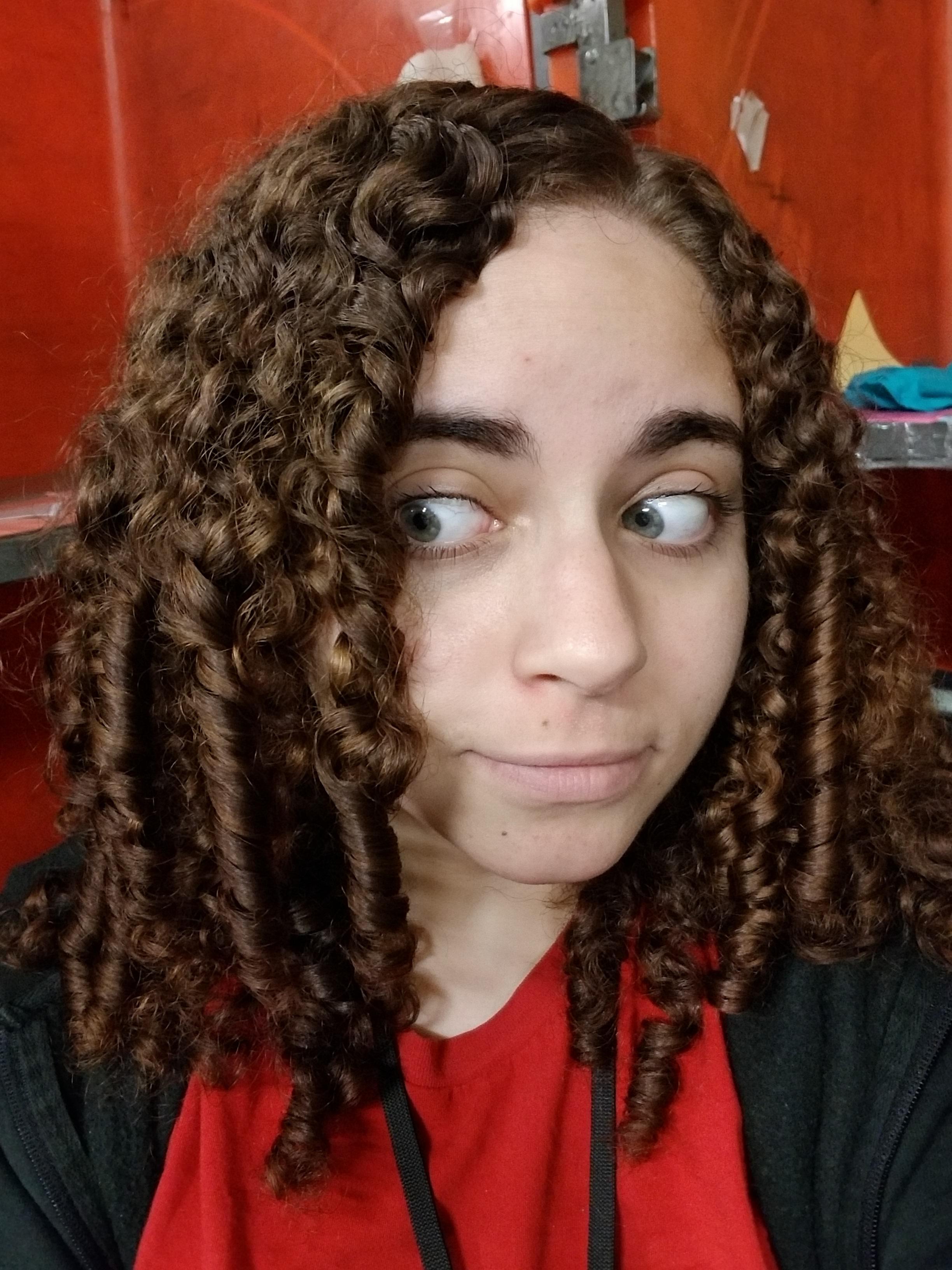 Denman brushes are CRAZY! Usually takes a good hour of finger rolling