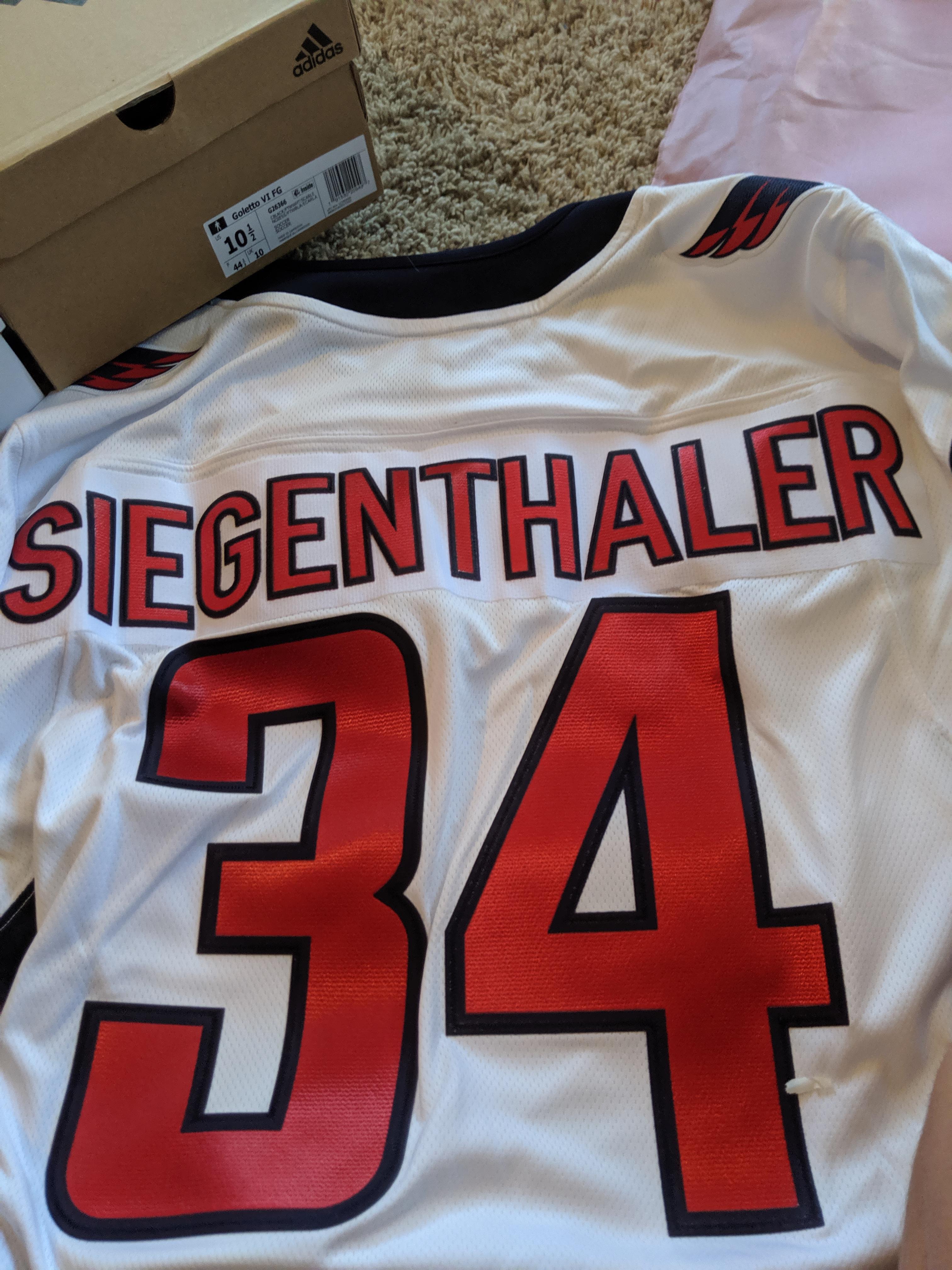 Got a pretty unique jersey today. Best 34 in DC sports history. r/caps