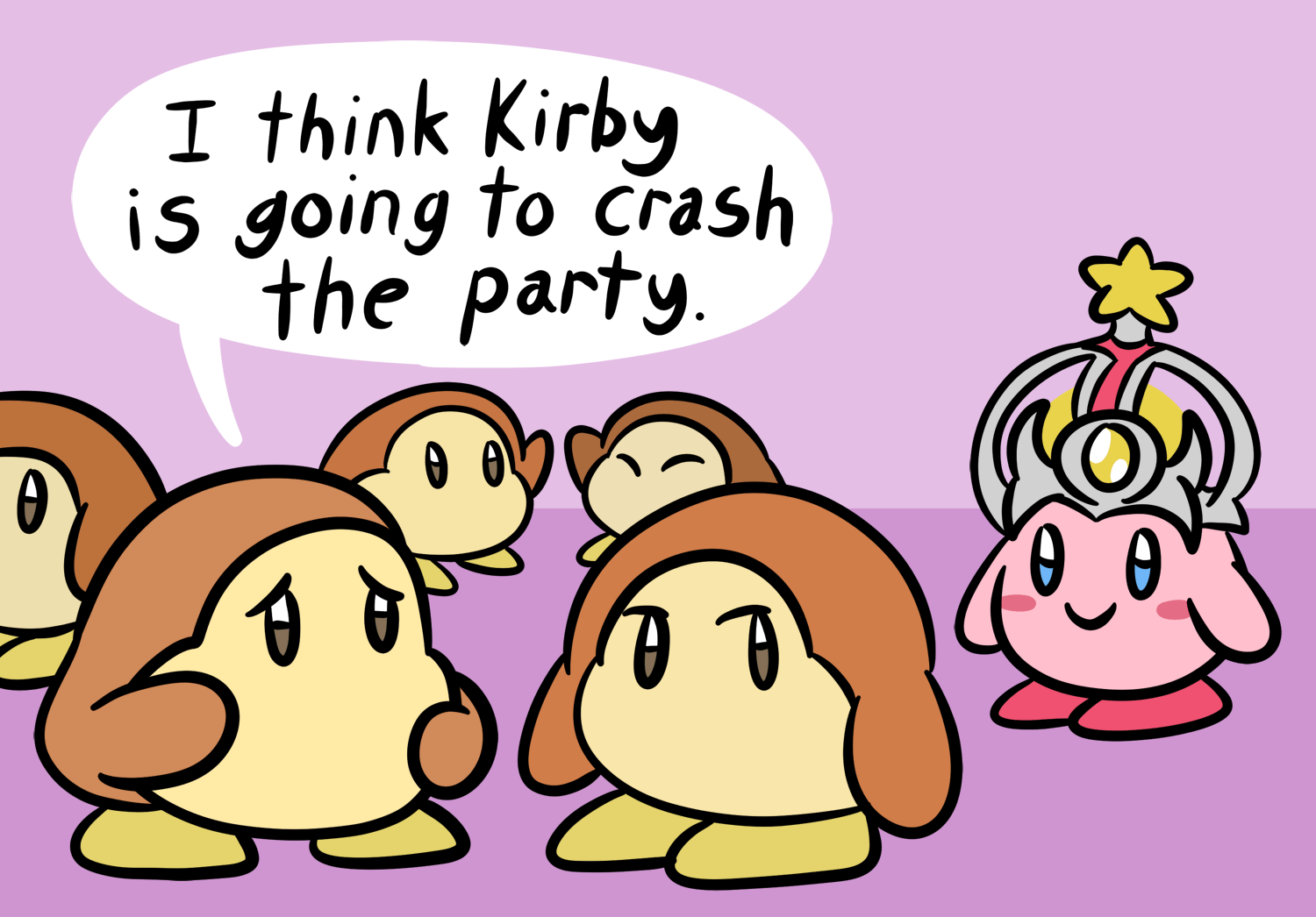 Kirby and the Party Invitation r/Kirby