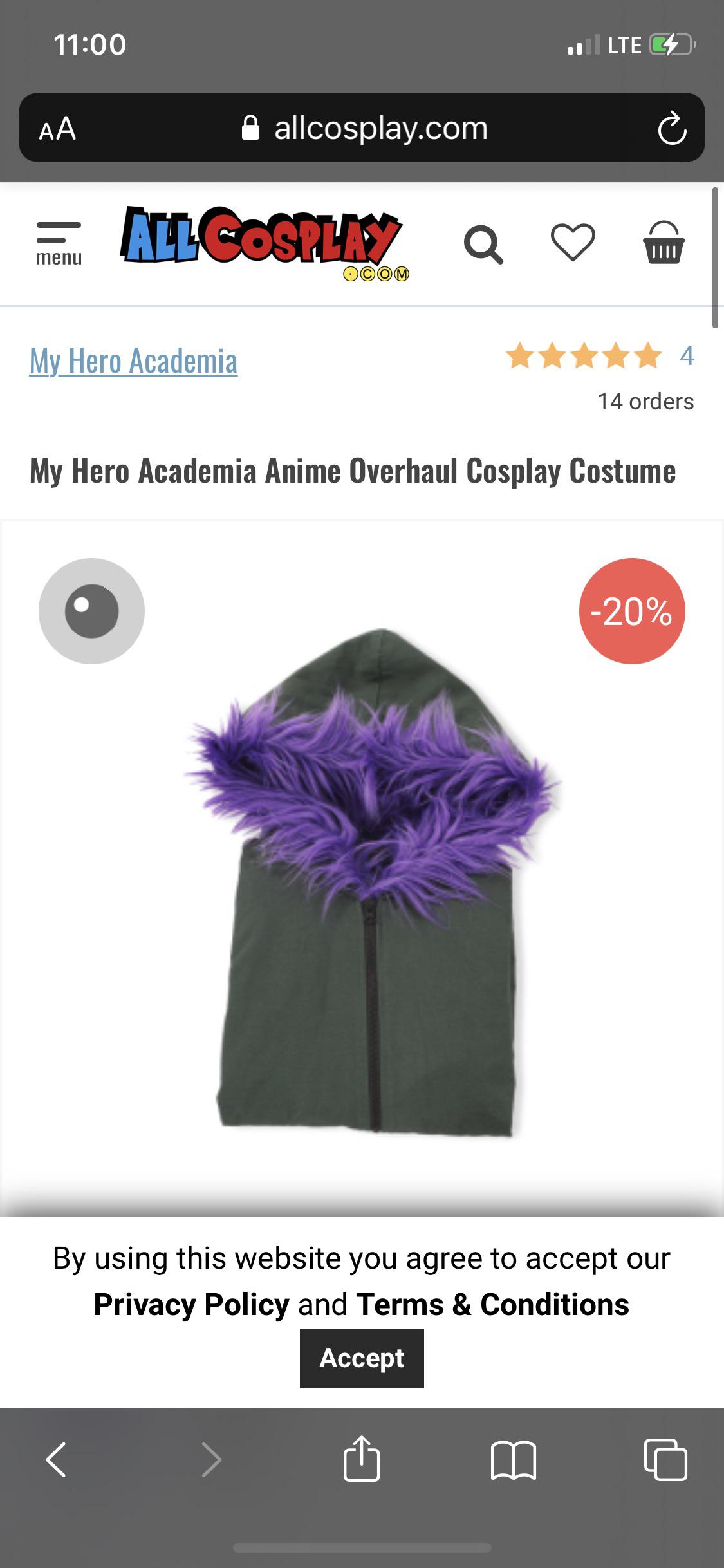 [help] is all cosplay safe to order from? i want their Overhaul cosplay