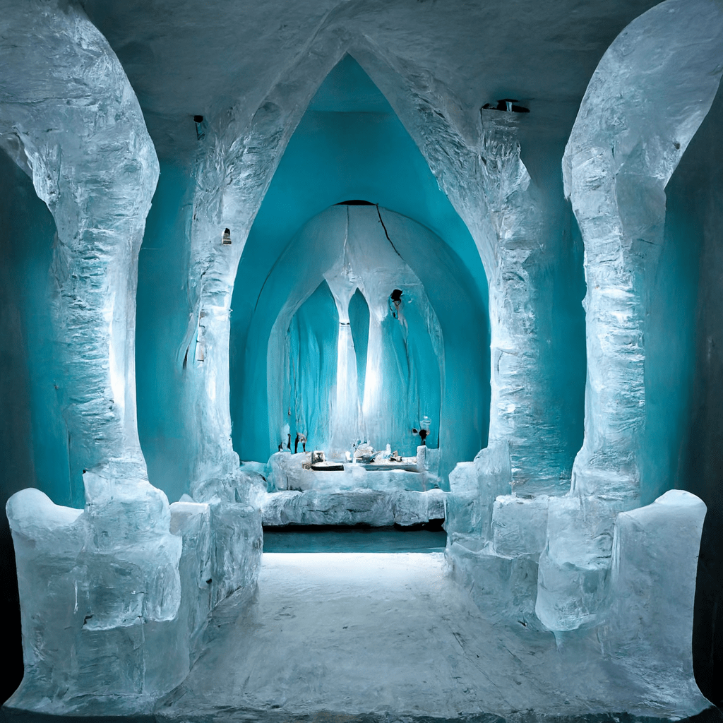 Luxury room in a ice hotel (Midjourney) r/deepdream