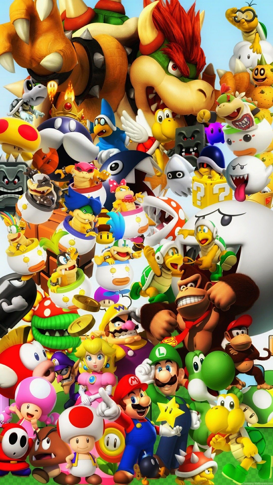 Great mario screensaver for your phone with tons of characters r/Mario