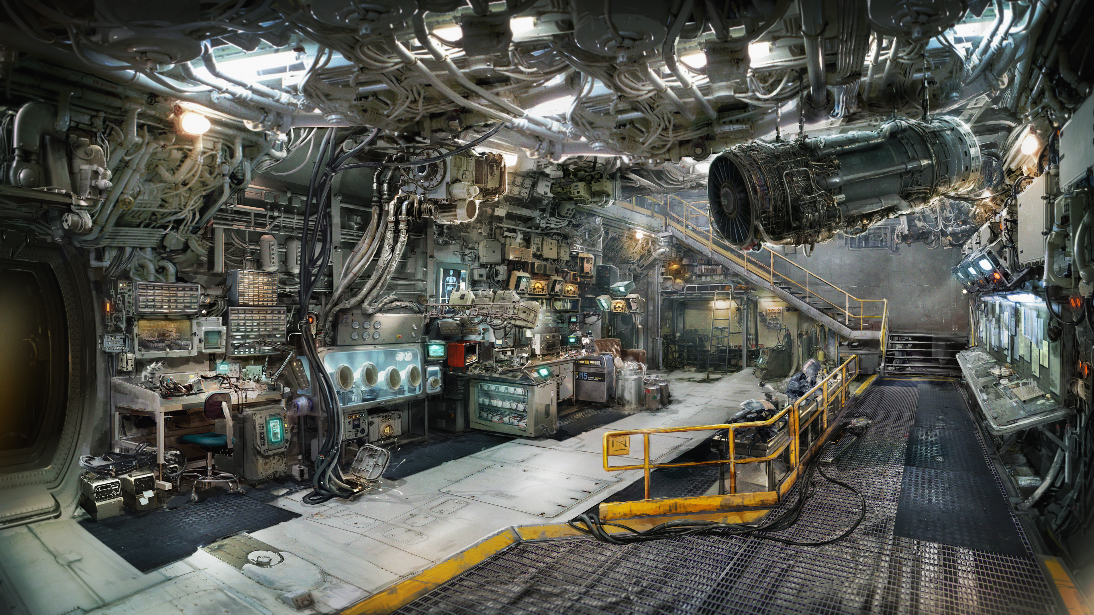 Concept Art Of Set Roth S Lab Is Just Beatiful R Wolfenstein