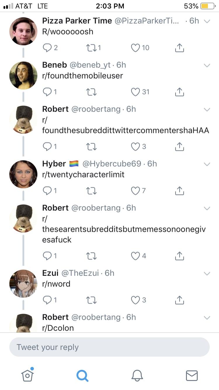 I went to twitter to take a BREAK from reddit and this is what happens r/foundthemobileuser