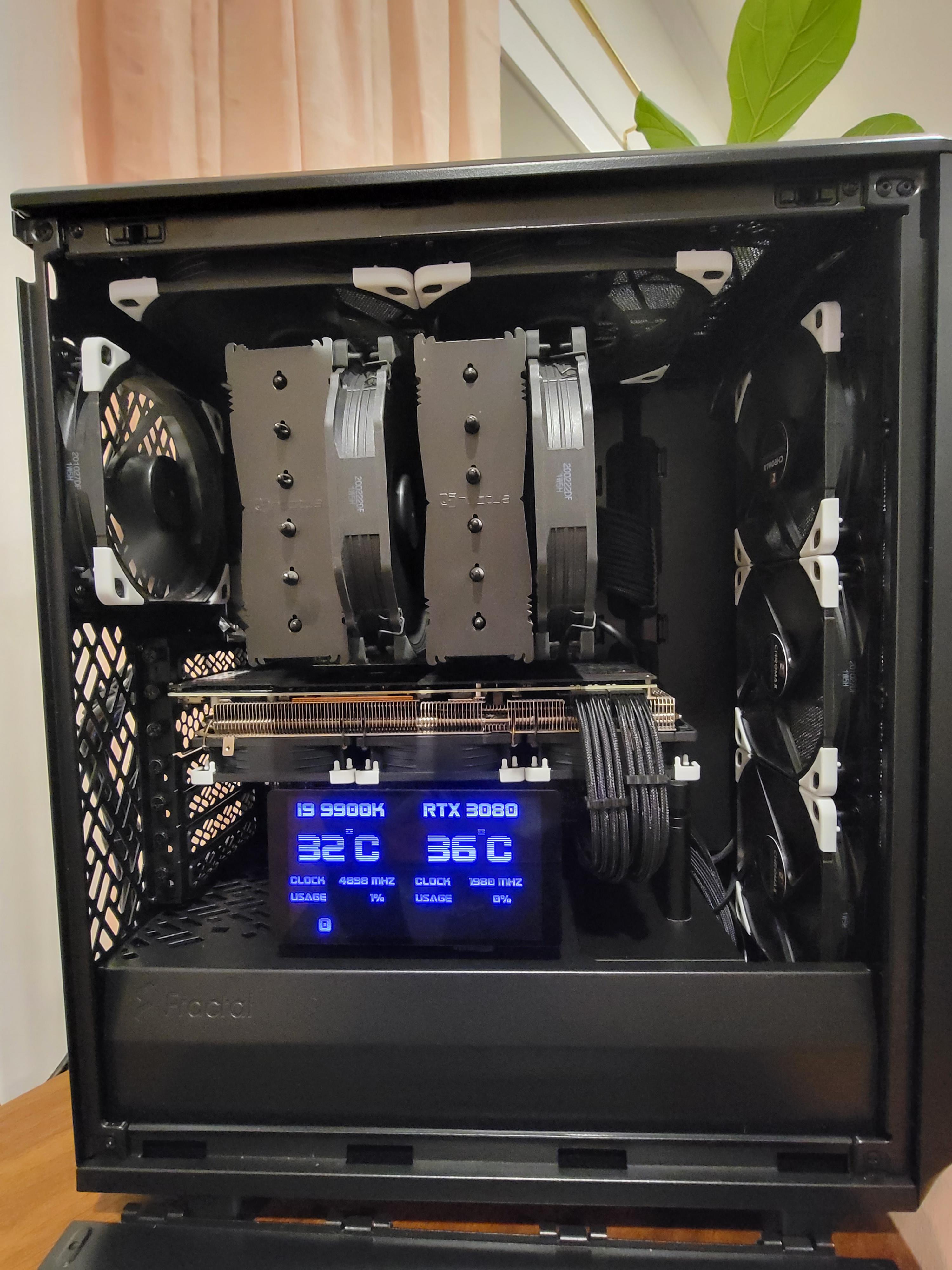 Added some noctua fans to my evga 3080 xc Ultra. Card was thermal