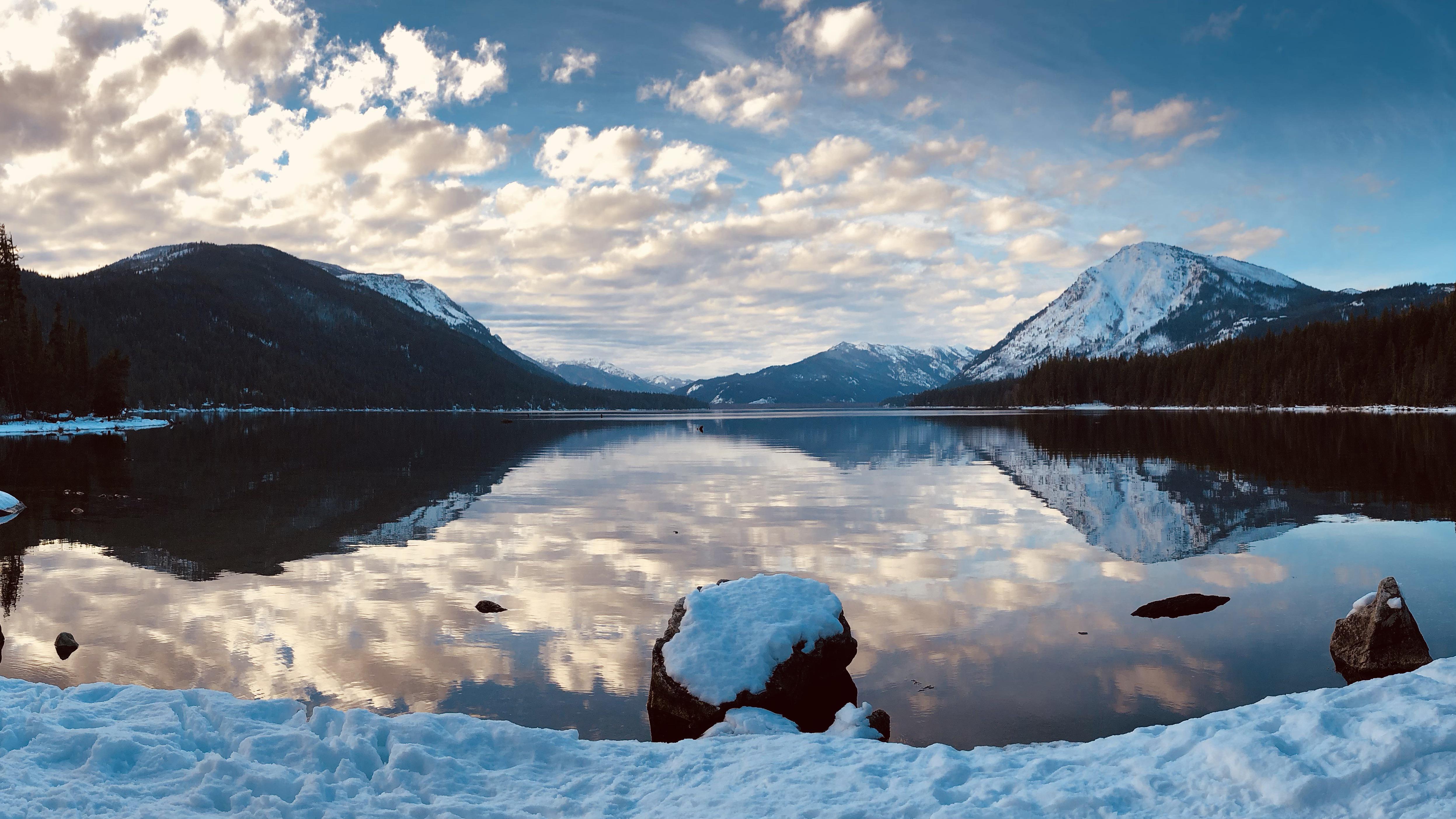 Perfect skies and dreamy views today at Lake Wenatchee in Leavenworth