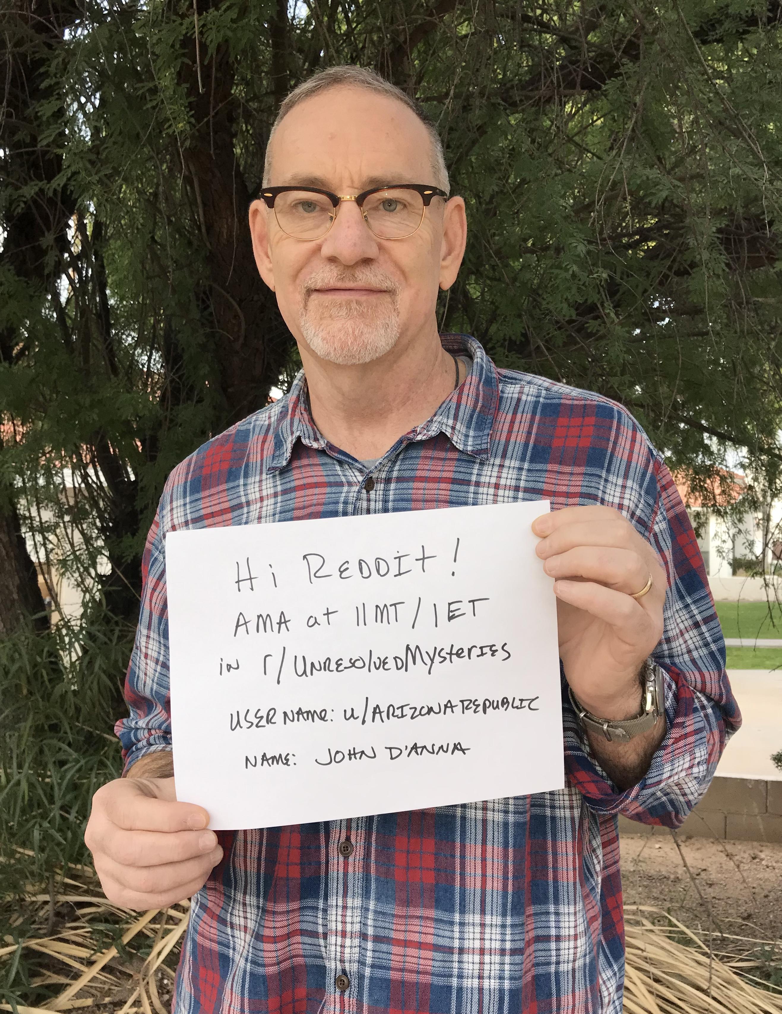 I’m Arizona Republic reporter John D’Anna, and I spent the past 30