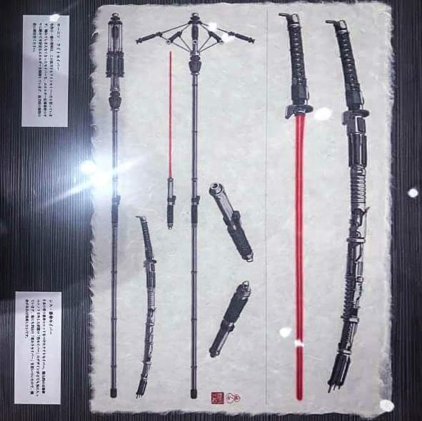 I don’t know if anyone posted but here are the designs for the lightsabers used in Visions