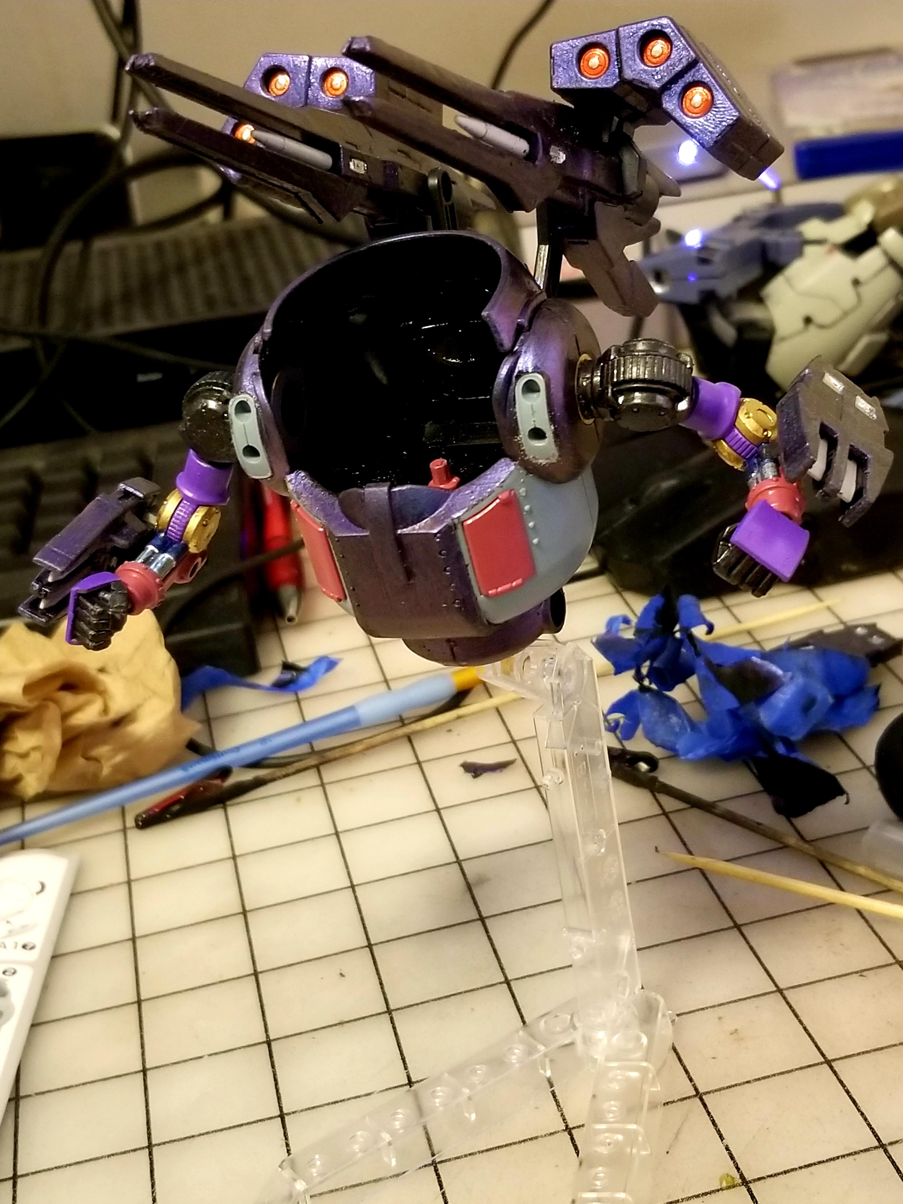 Full custom haro mobile paint job current state of build r/Gunpla