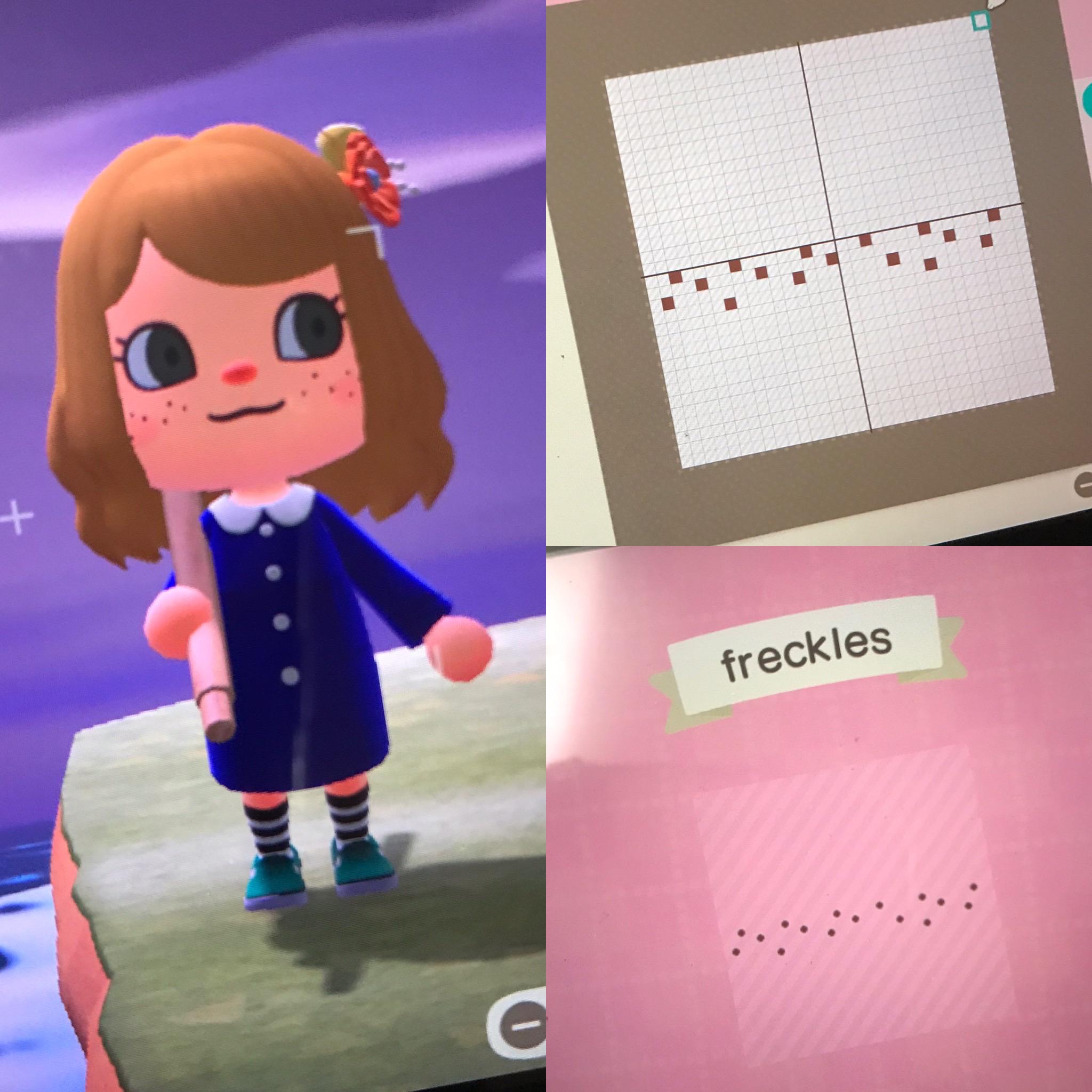 how to freckles! r/AnimalCrossing