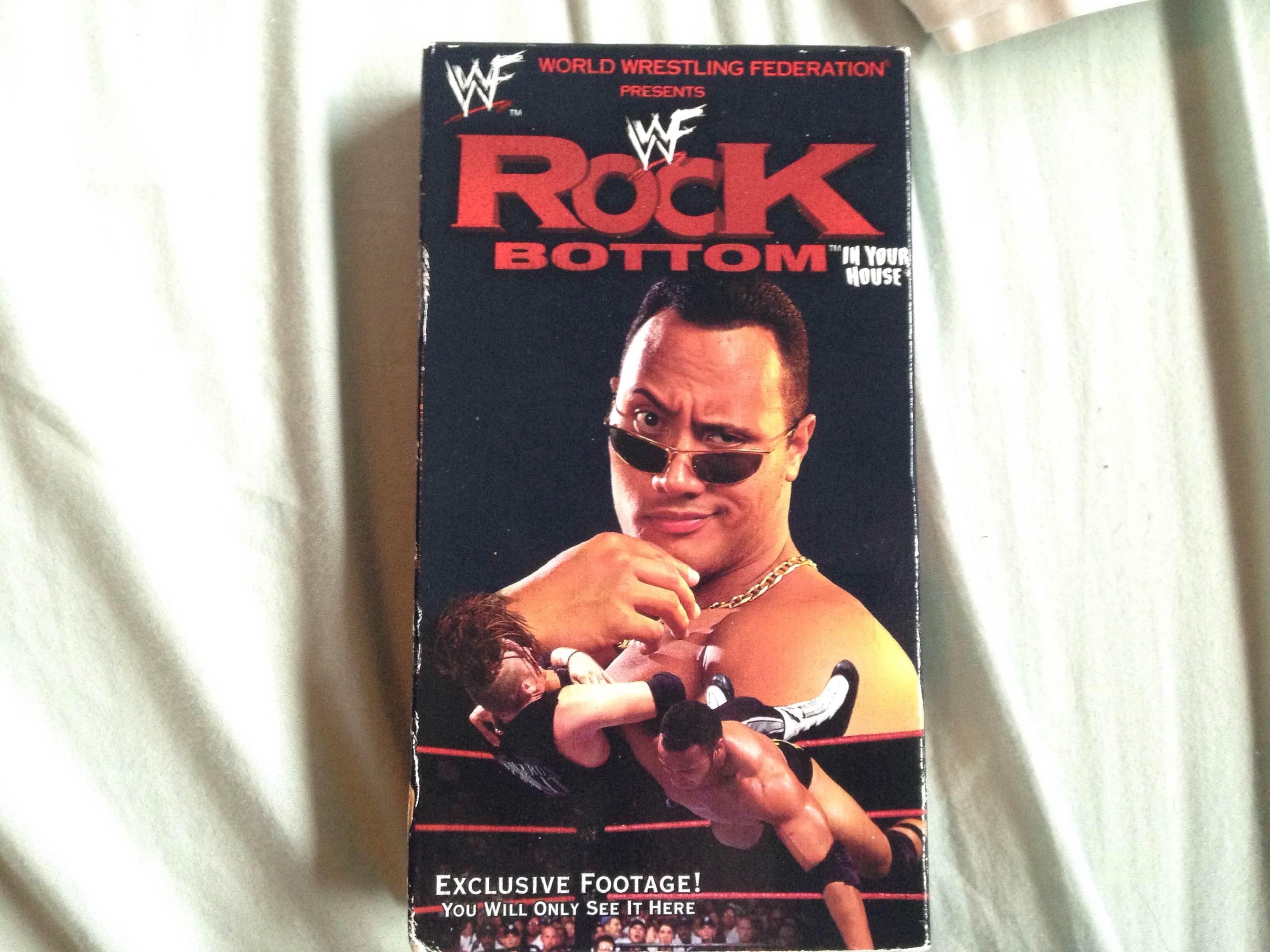 Who needs the WWE Network when you find "Rock Bottom" on VHS! r/SquaredCircle