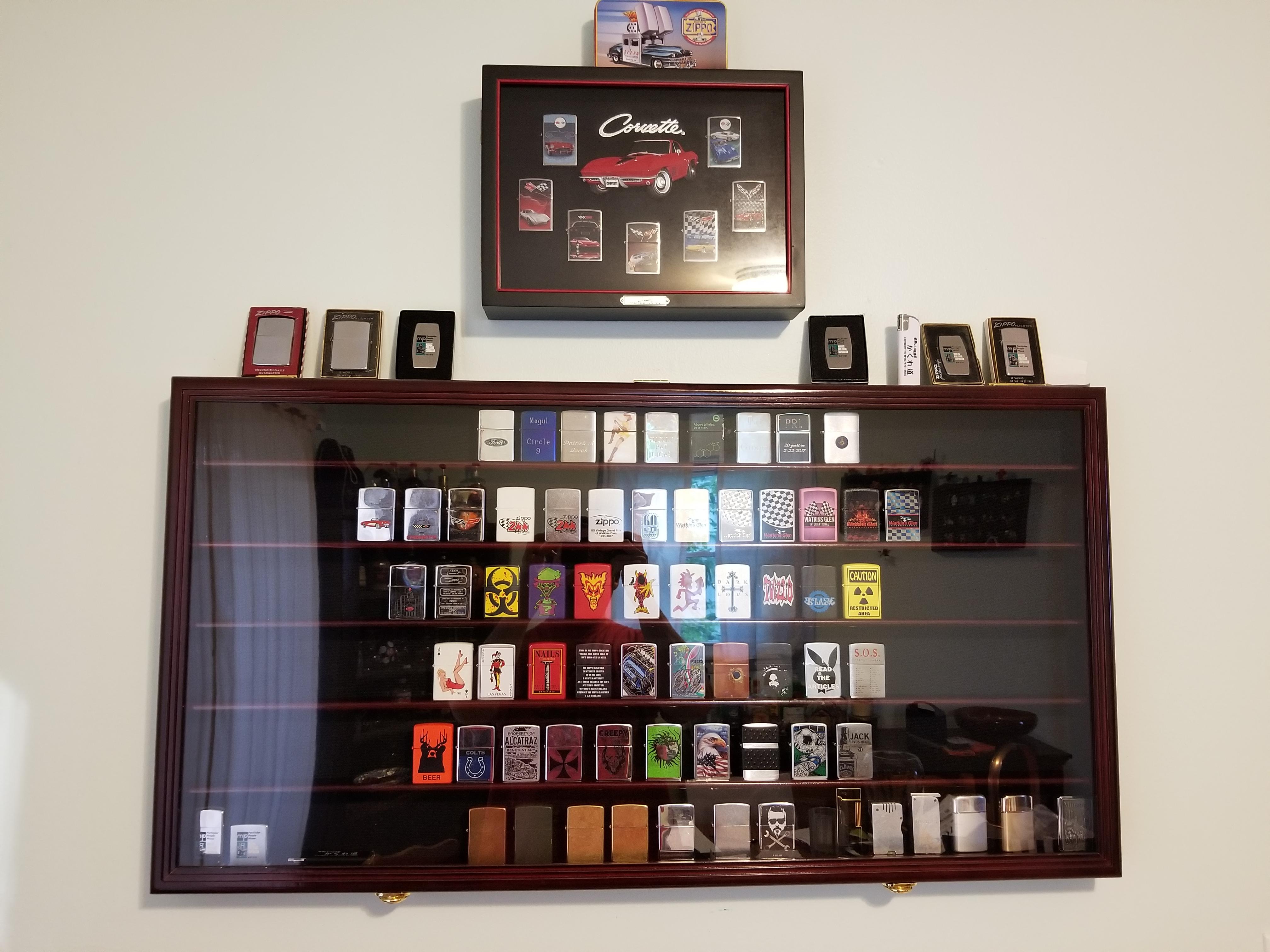 My growing collection. Hard to get a good pic without glare. Got my