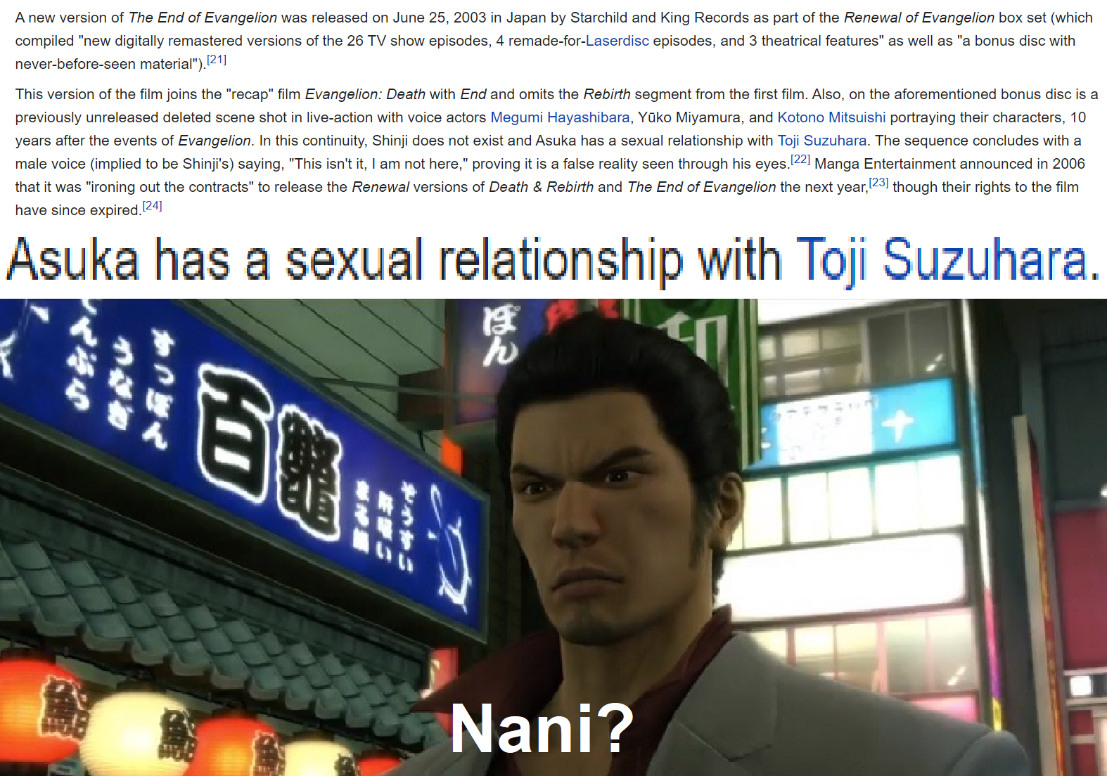 I can see why this EOE deleted scene was a scene that got deleted r