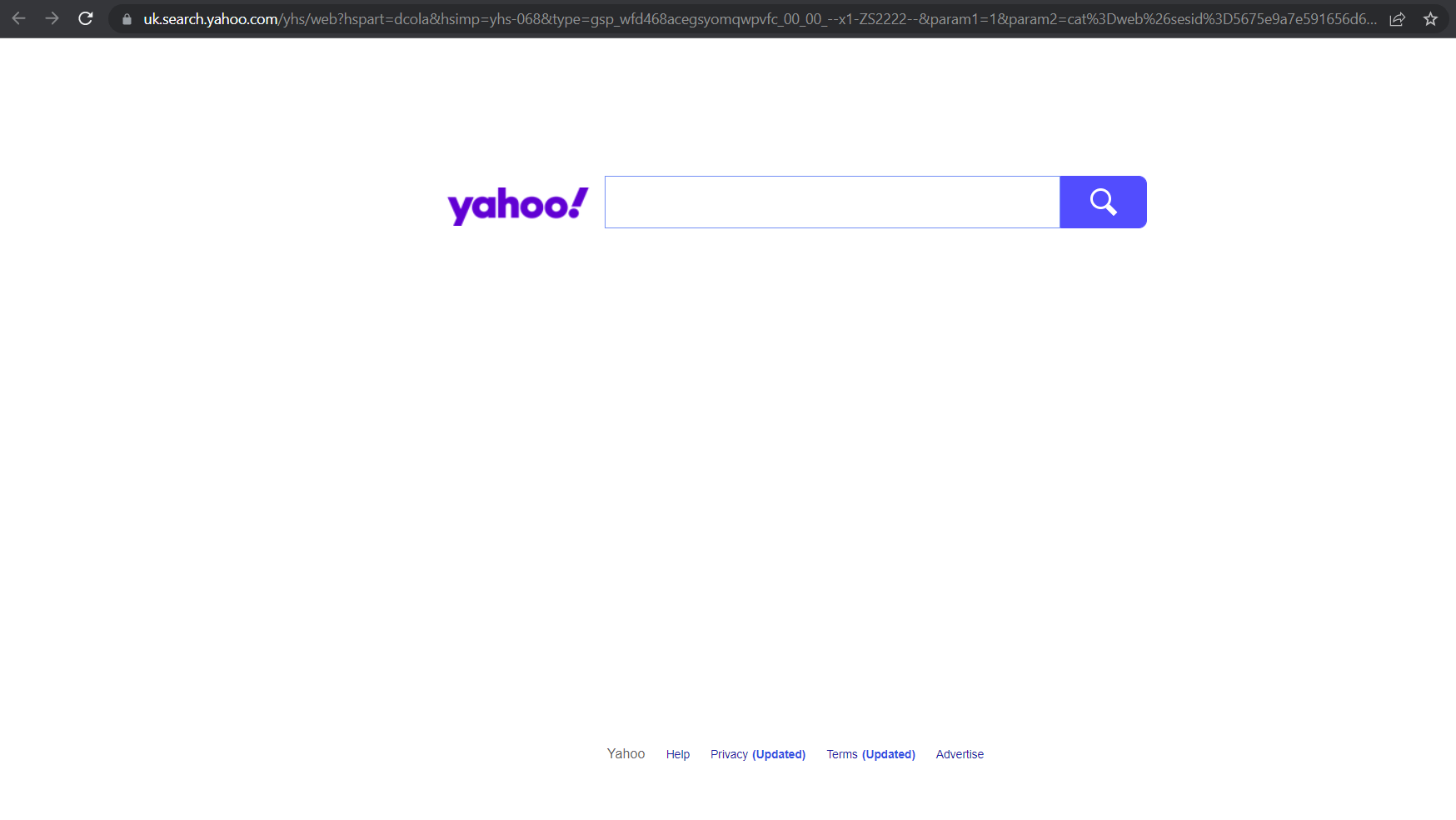 When I open up chrome it comes up as yahoo. I have any yahoo or search engine related extensions