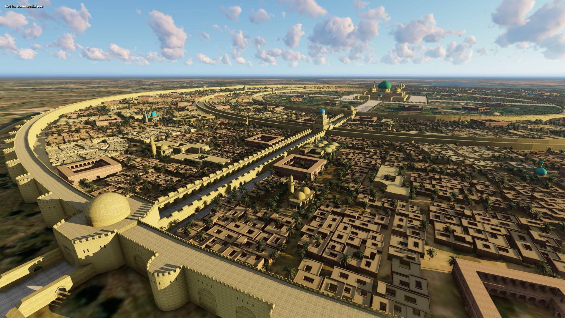 A 3D model of what Baghdad looked like in the 8th century. r/arabs