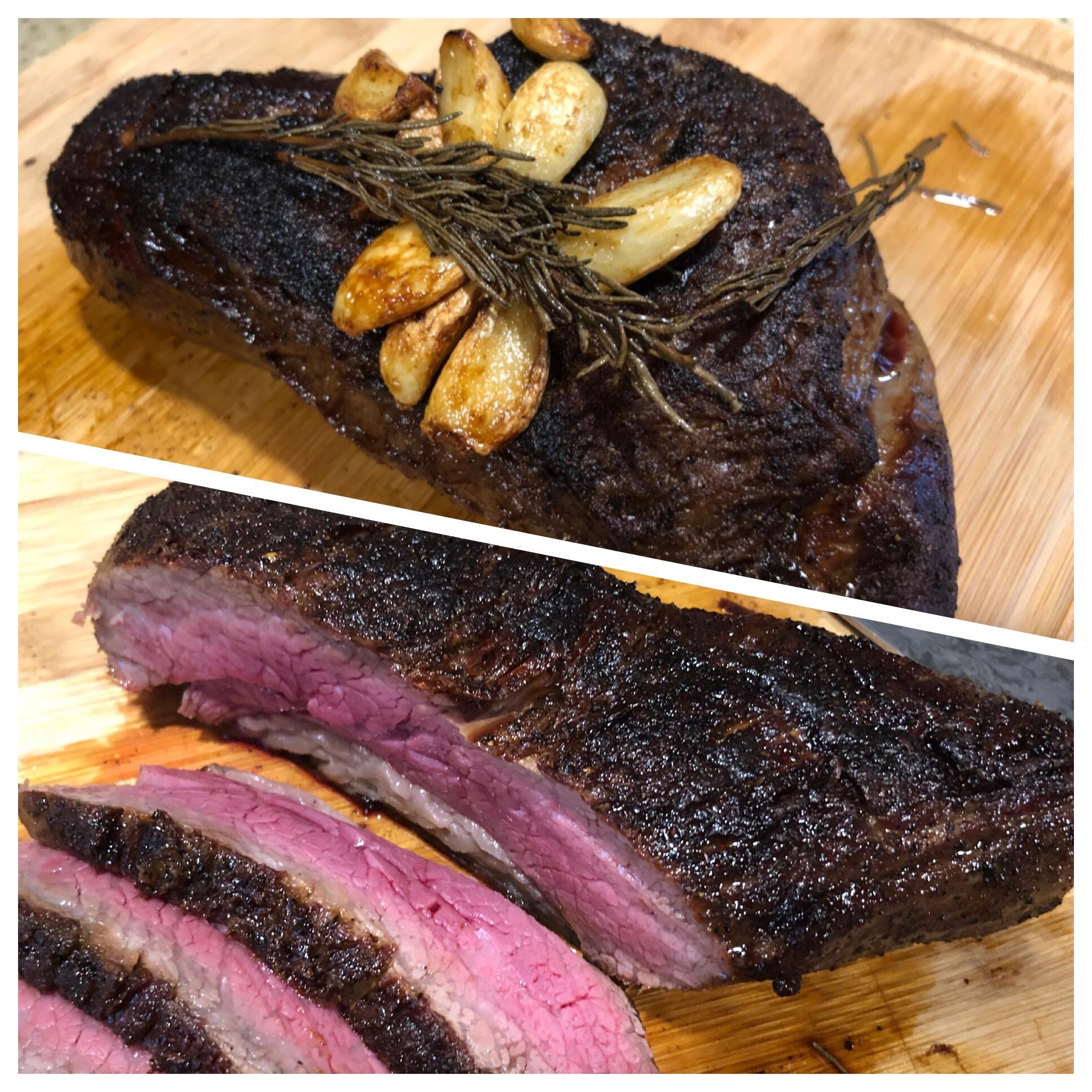 Seared Tri Tip, finished in oven r/steak