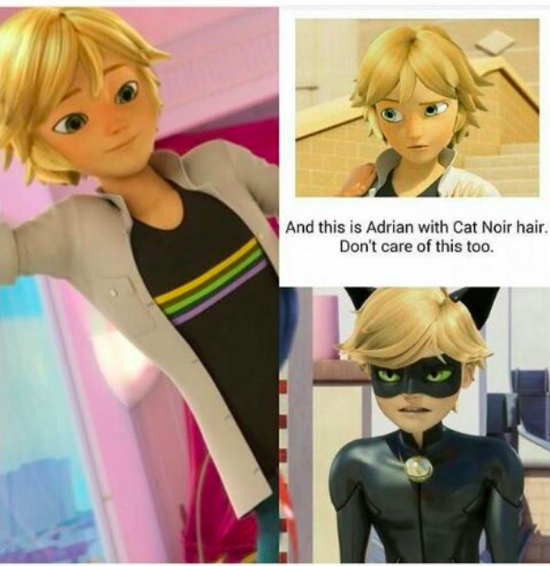 Adrian with Chat Noir hair r/miraculousladybug