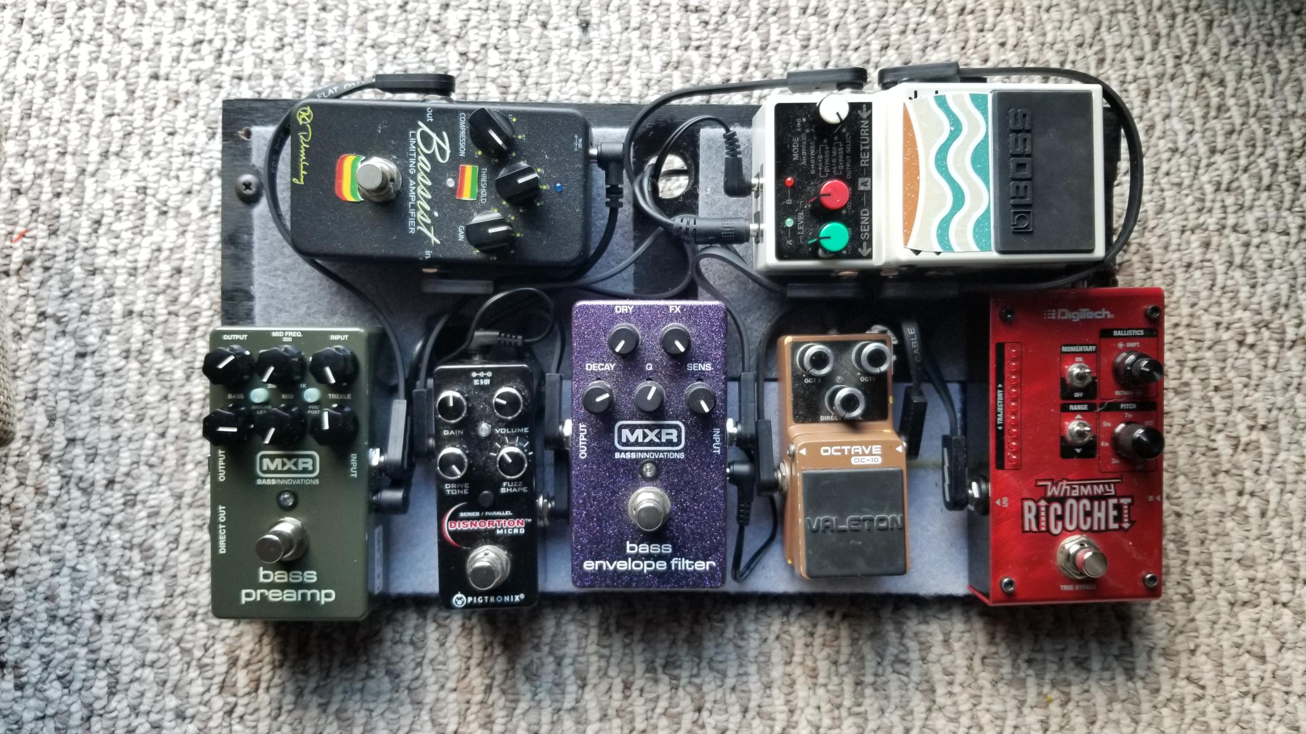 NPD MXR BASS PREAMP. That was the last piece of the puzzle. I'm