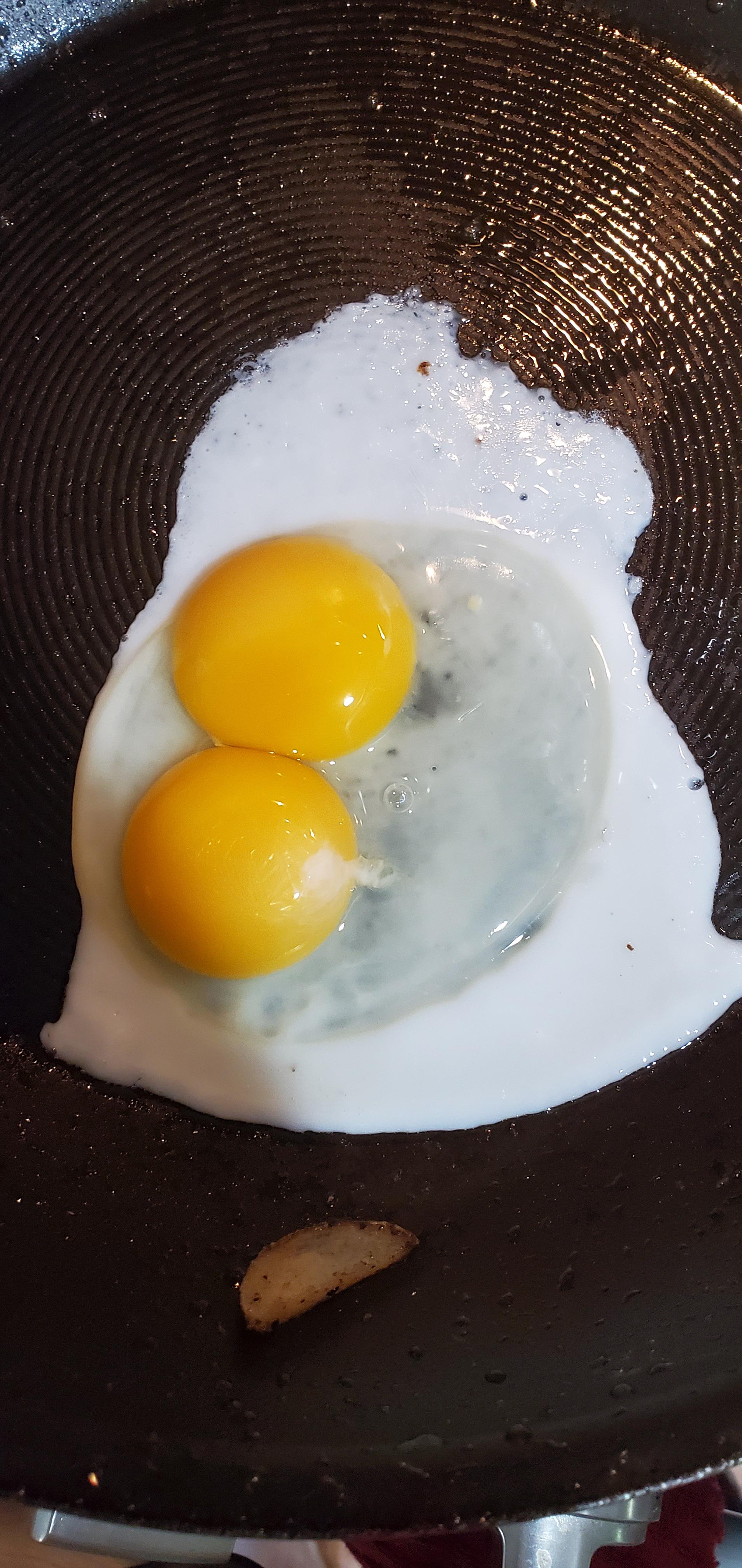 Got a double yolk egg this morning mildlyinteresting