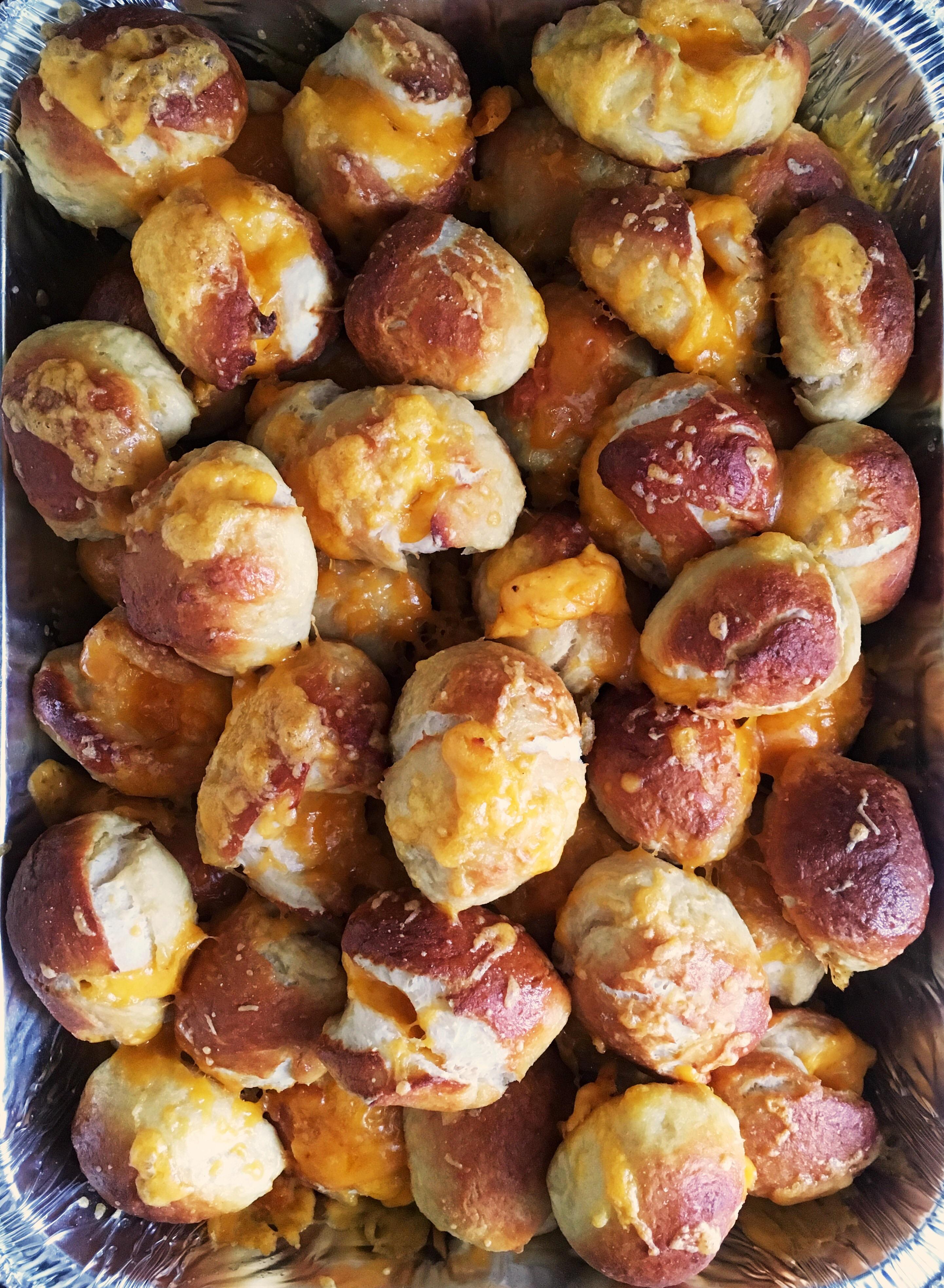 Cheddar Stuffed Homemade Pretzel Nuggets r/Baking