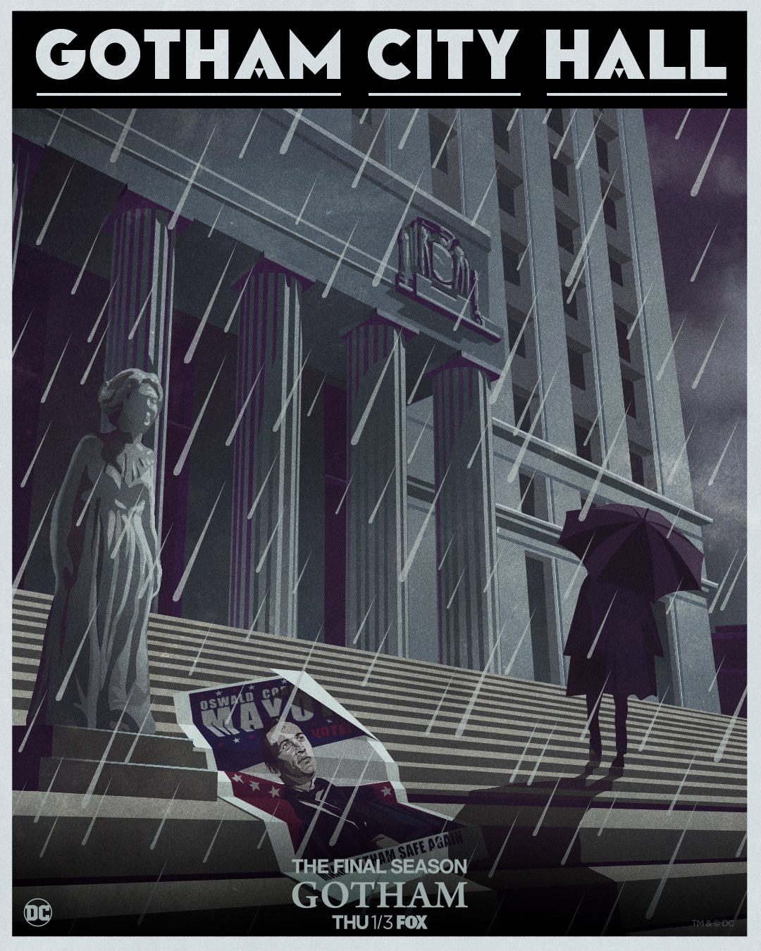 [official art] 🐧 Waddle on down to Gotham's City Hall — a place of