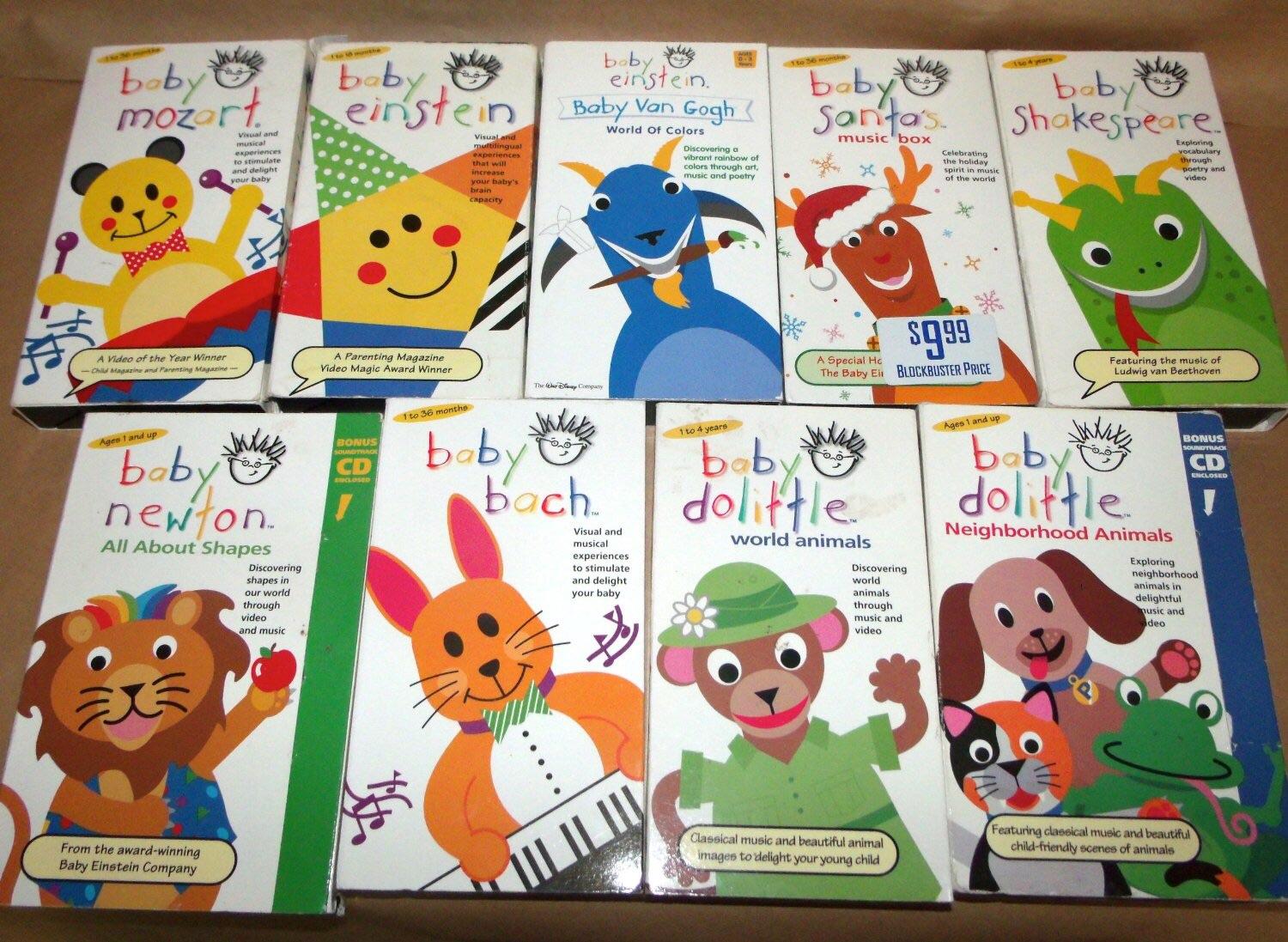 Baby Einstein VHS's. These were the bomb back in the day. r/nostalgia