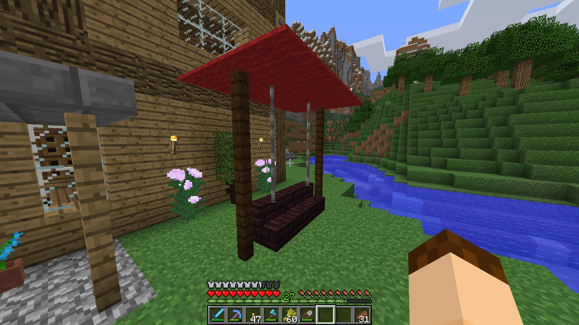 A swing design I came up with. Feedback appreciated. r/Minecraft