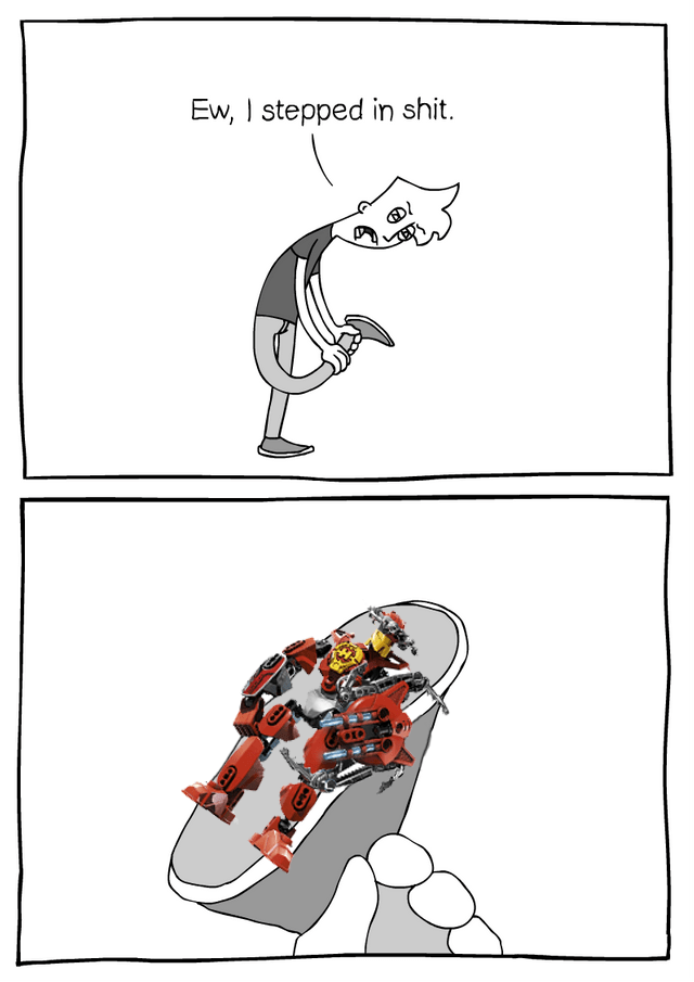 just throw the whole shoe away r/bioniclememes