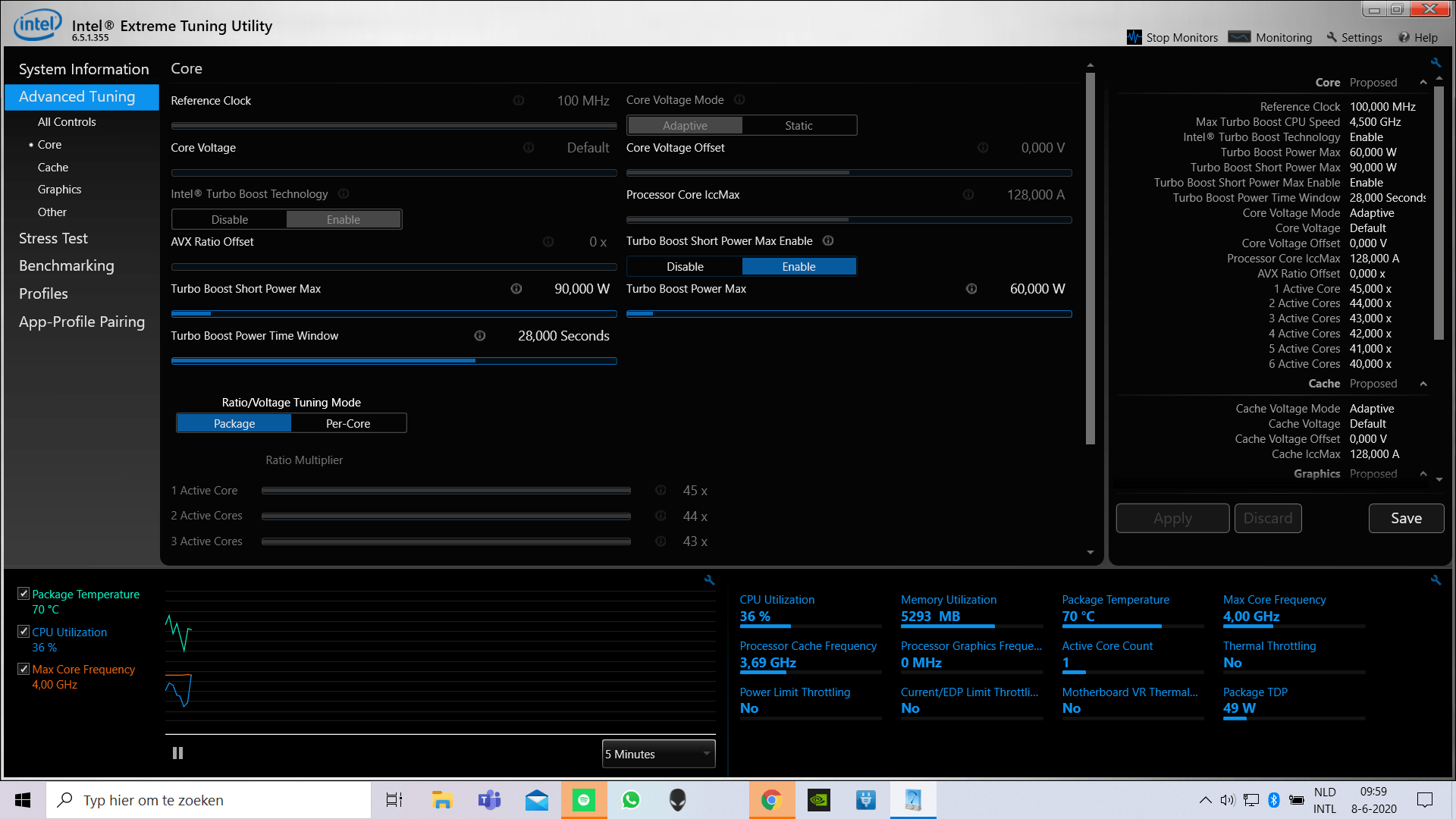 Can't undervolt my laptop after resetting voltages to defoult. details