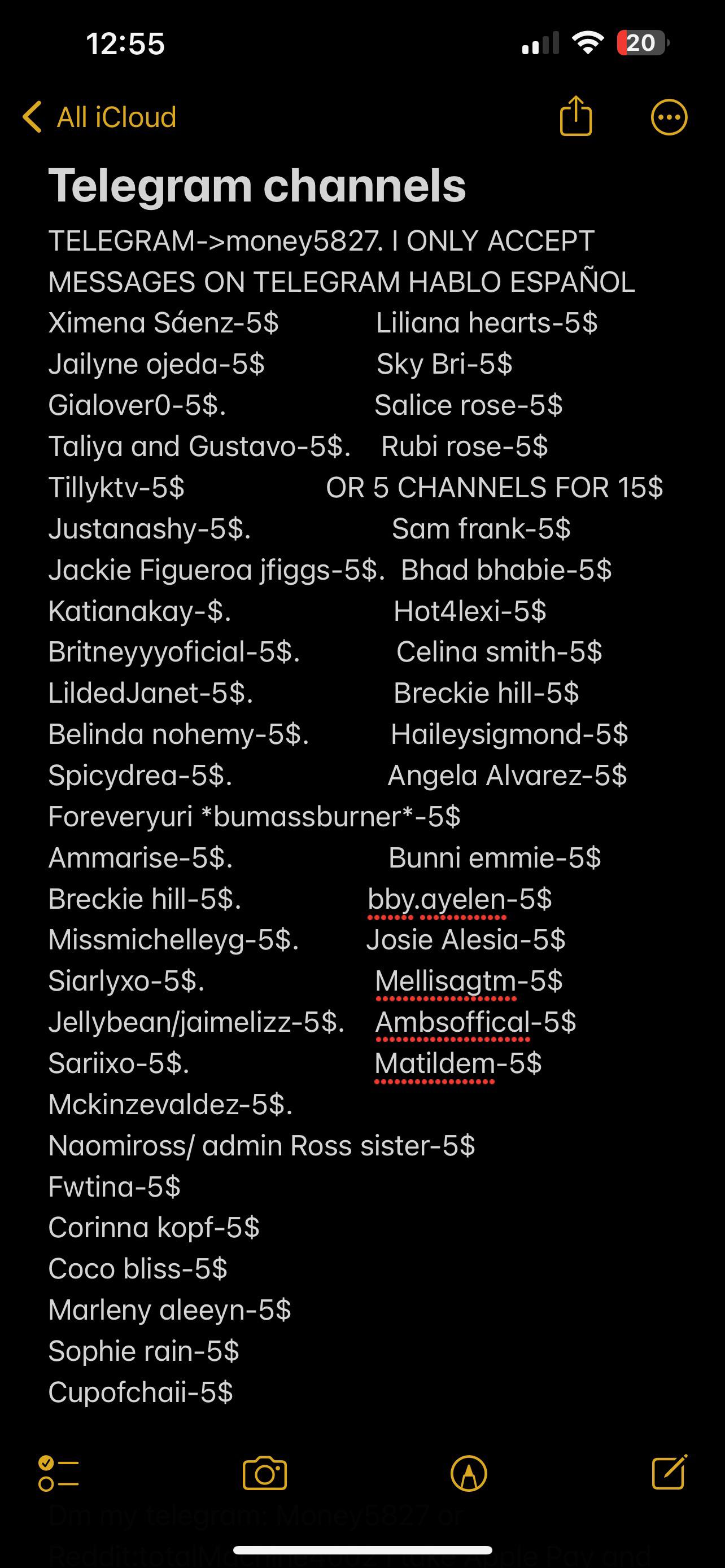 I got bbyayelen and DM MY TELEGRAM: money5827 DONT DM THE REDDIT