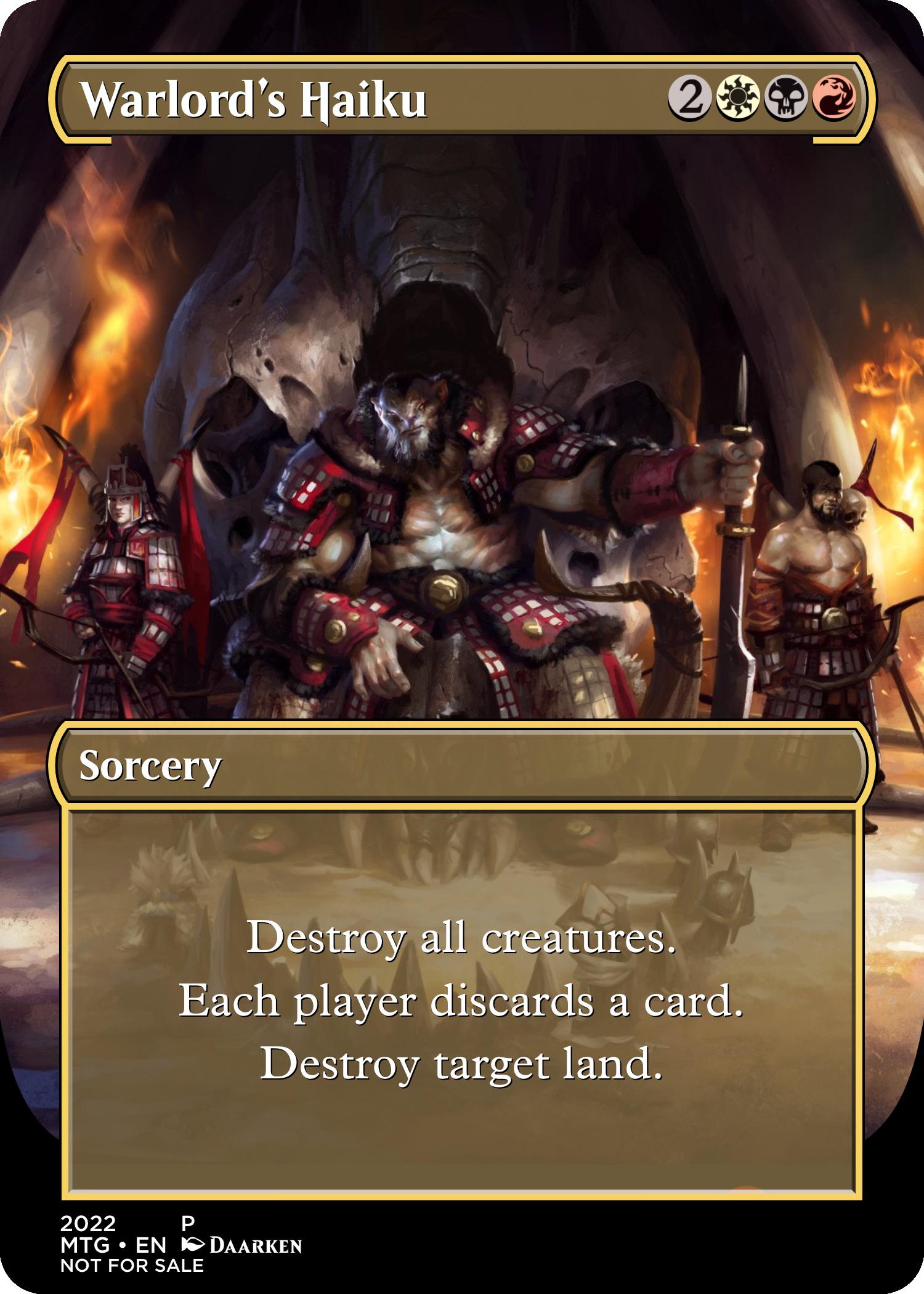 Some time ago I tried to create a fan made Magic the Gathering set