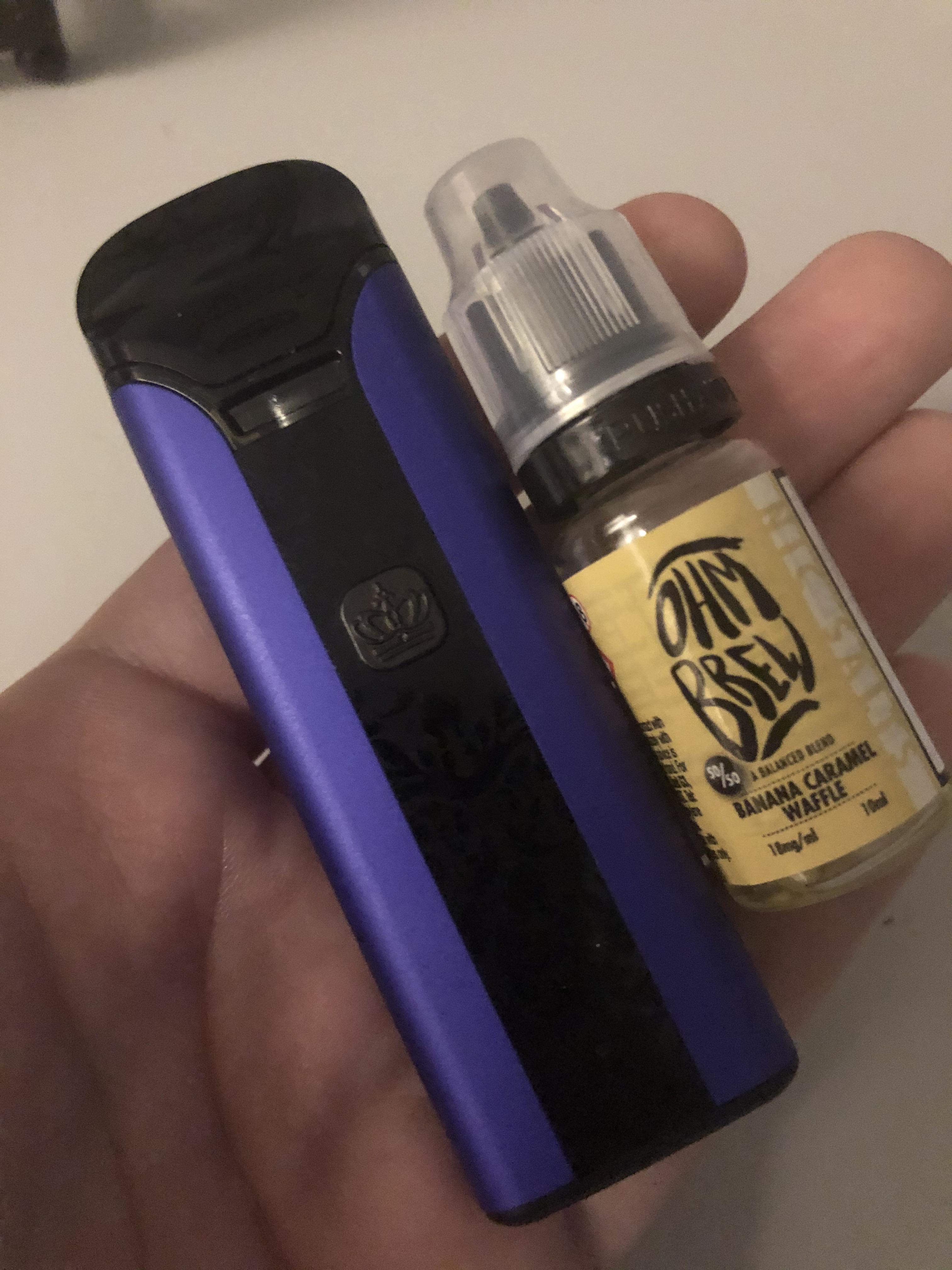 Upgraded from the Caliburn to the Uwell Crown Pod. Better battery