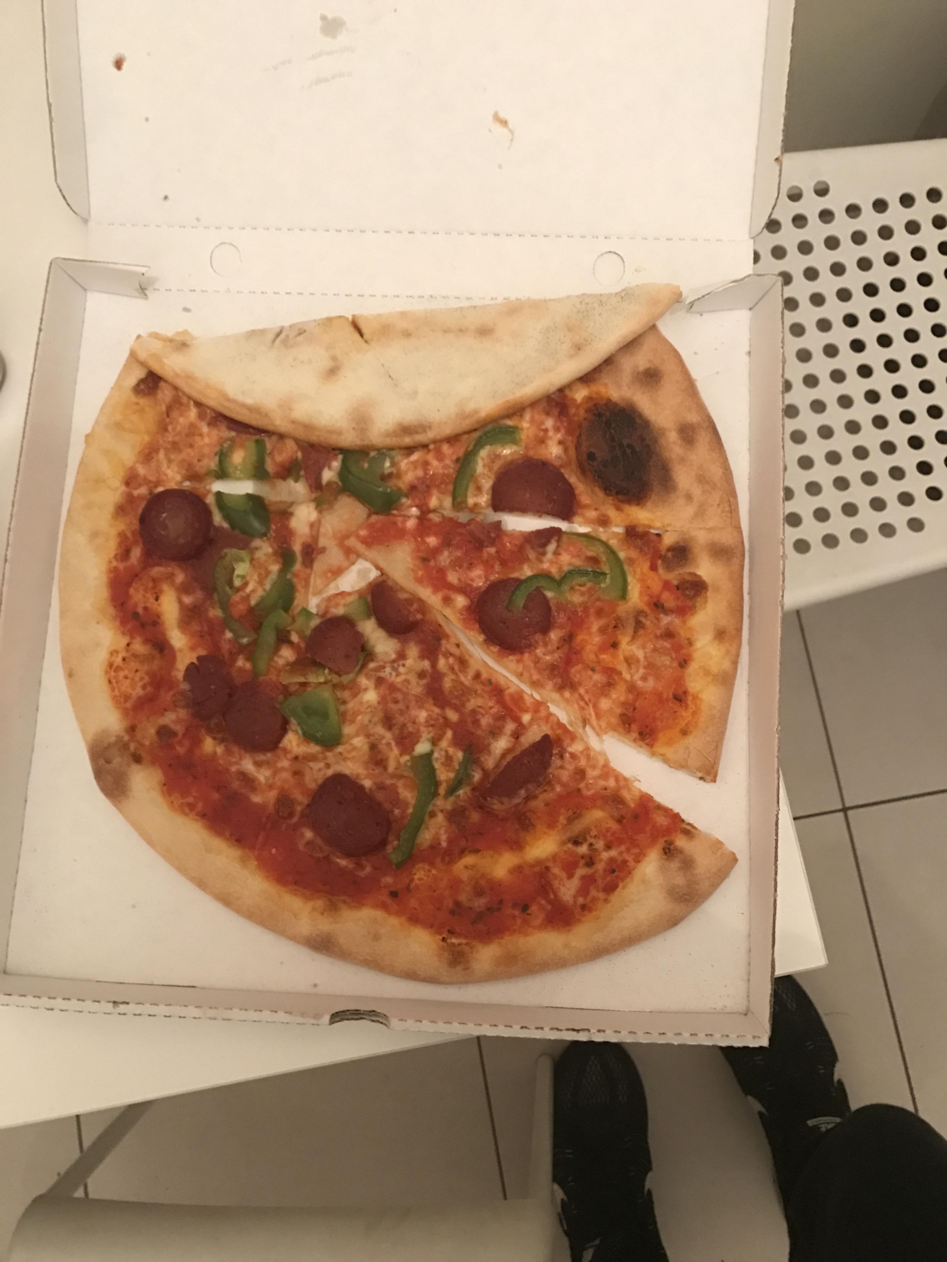 Pizza didn't fit in box. r/shittyfoodporn