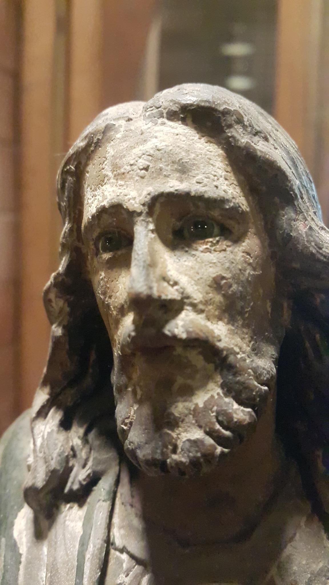 These Jesusstatue eyes look like they can see. r/Philippines