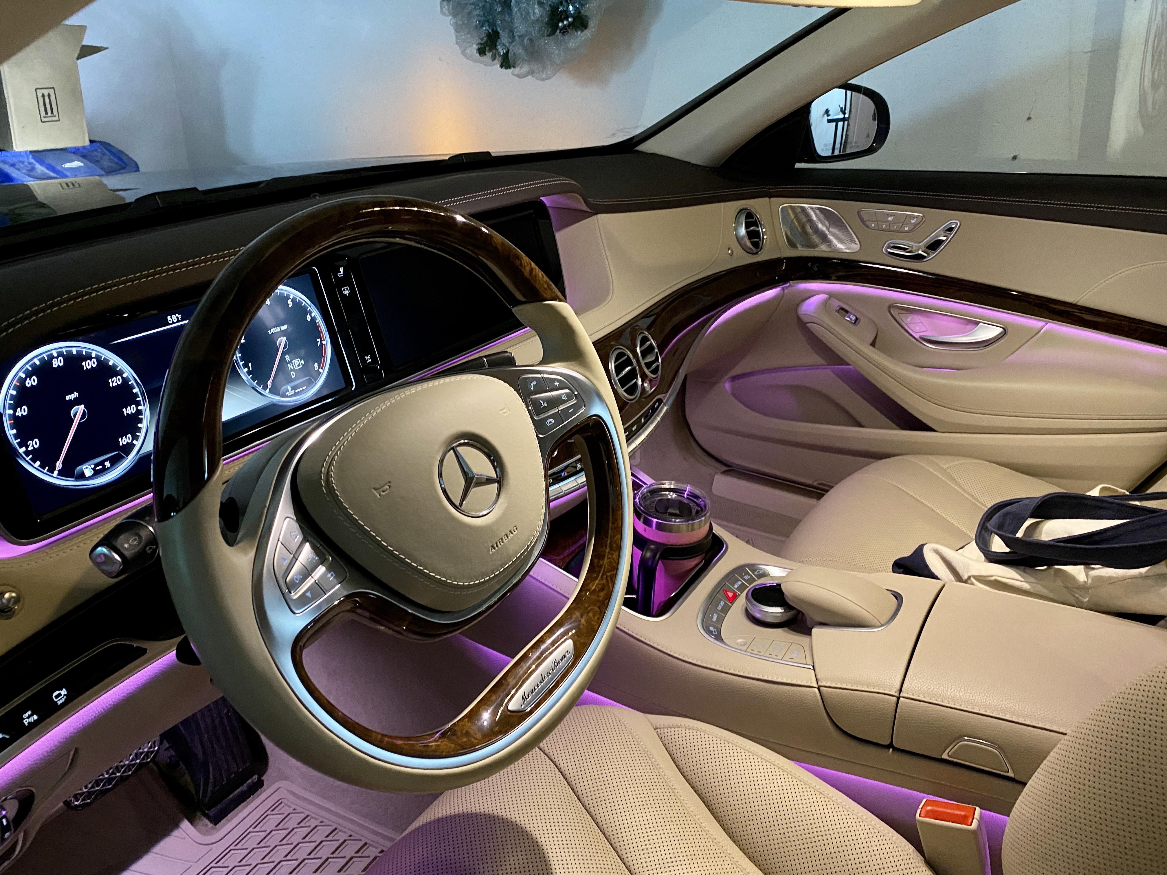 Loving my pink (I know it’s not technically called “pink”) interior. r/mercedes_benz