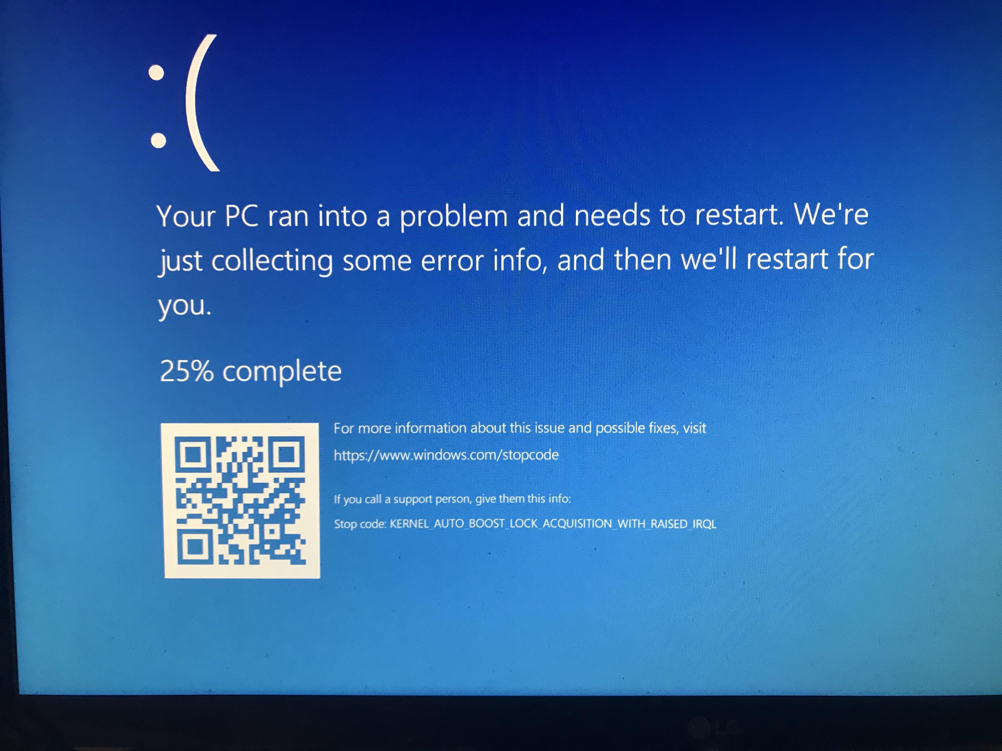 I’ve never seen this error before. Anyone know what it means? r