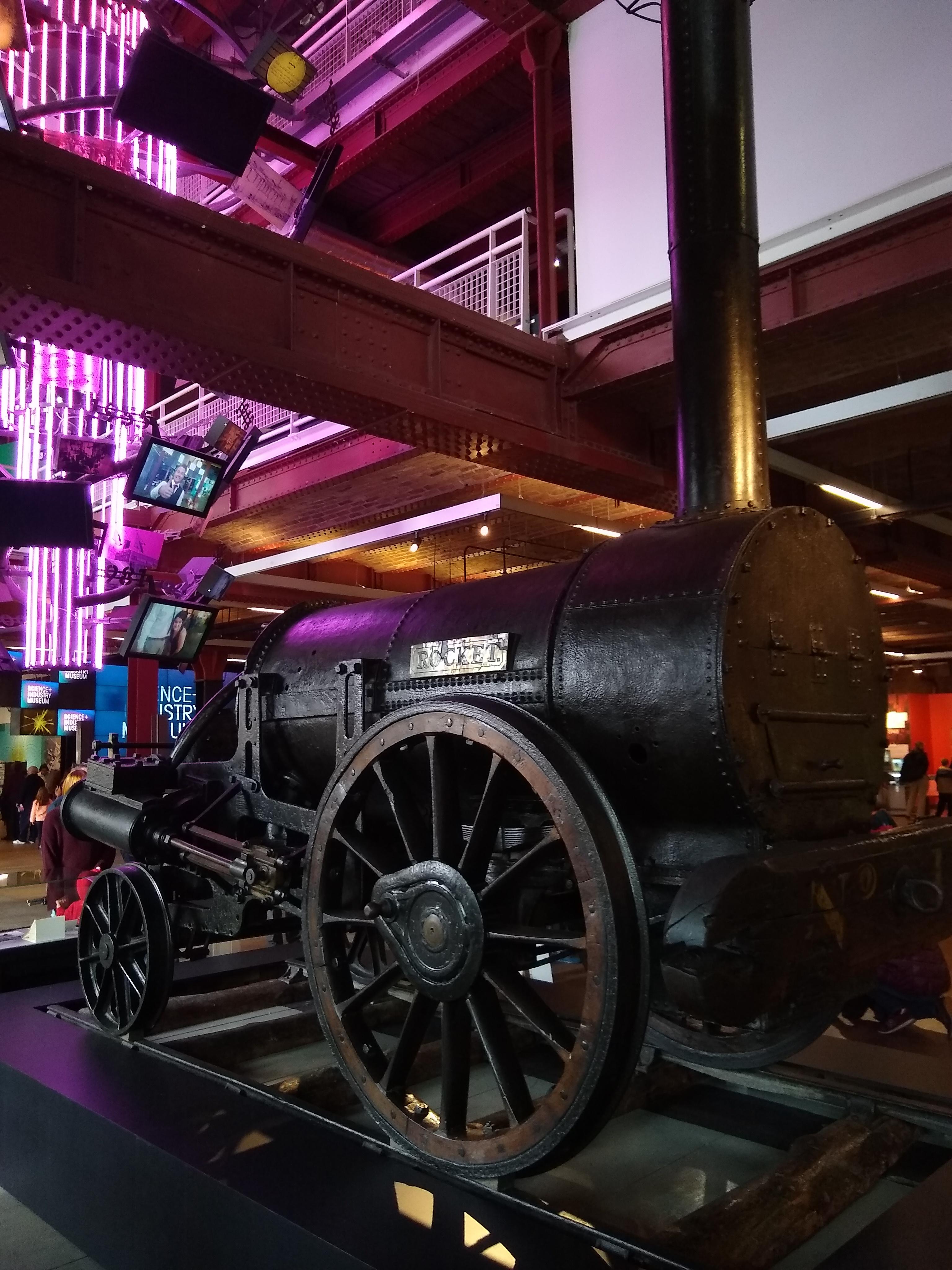 Stephenson's Rocket, taken in Manchester, UK, today r/trains