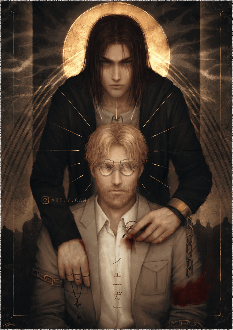 Hey guys, I made a Zeke and Eren fanart D r/ShingekiNoKyojin