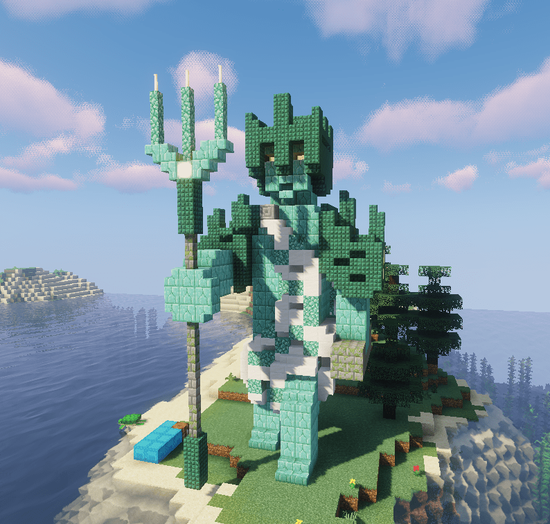 Simple but cool design for a statue I made in survival. Hope you like