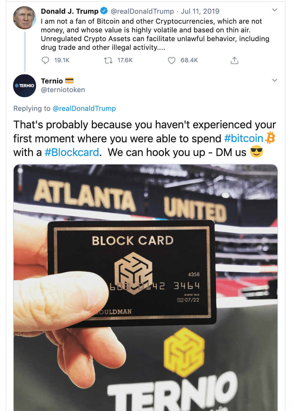 Good times! [tweet from Jul 2019] r/TernioToken