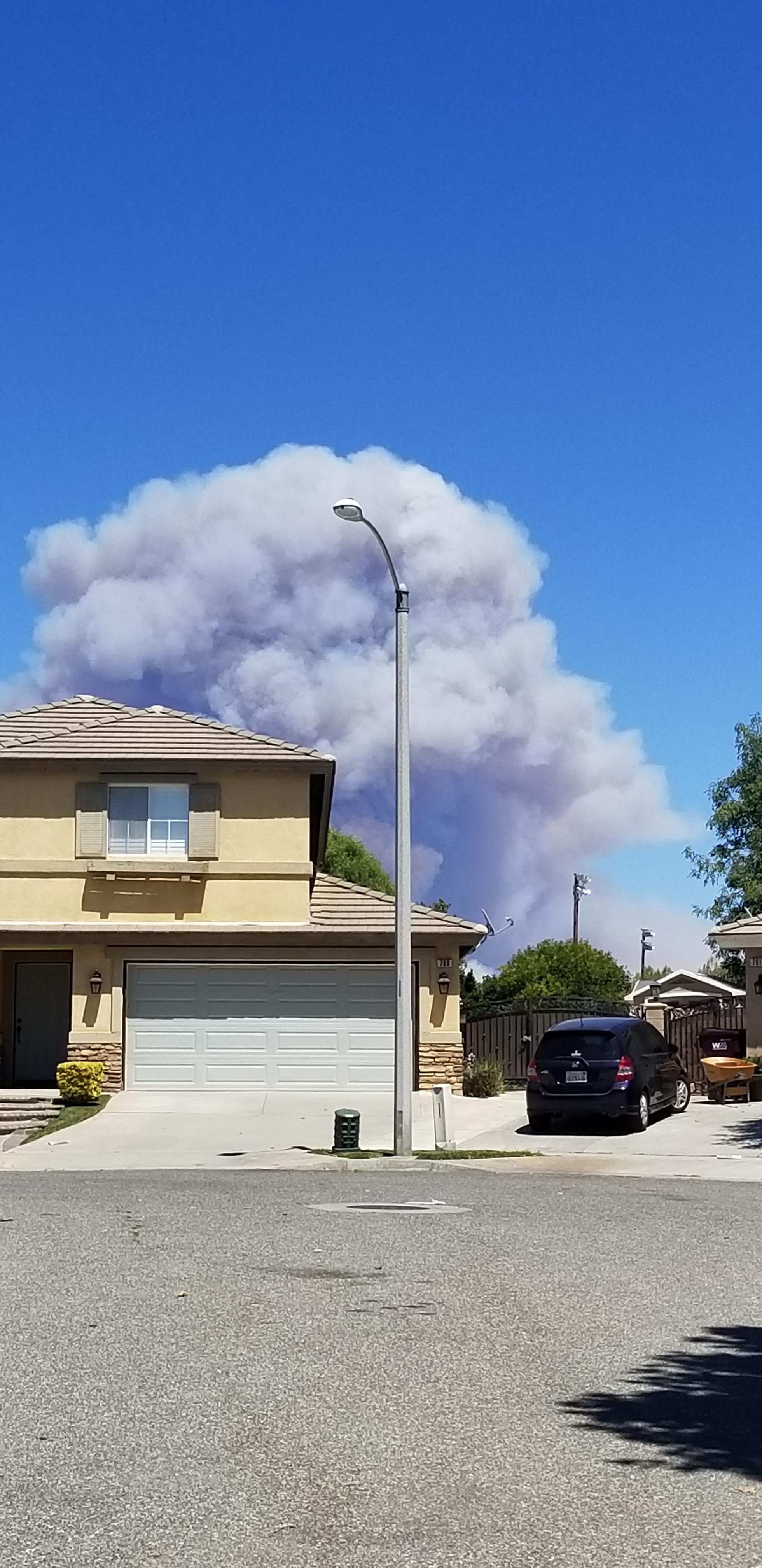 UPDATE ON APPLE FIRE POST The fire is now heading towards Morongo