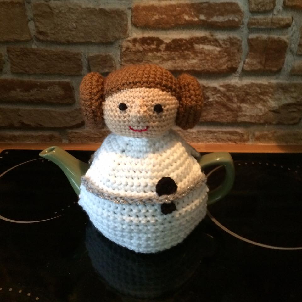 My Aunt crocheted another Star Wars themed Tea Cosy. r/crochet