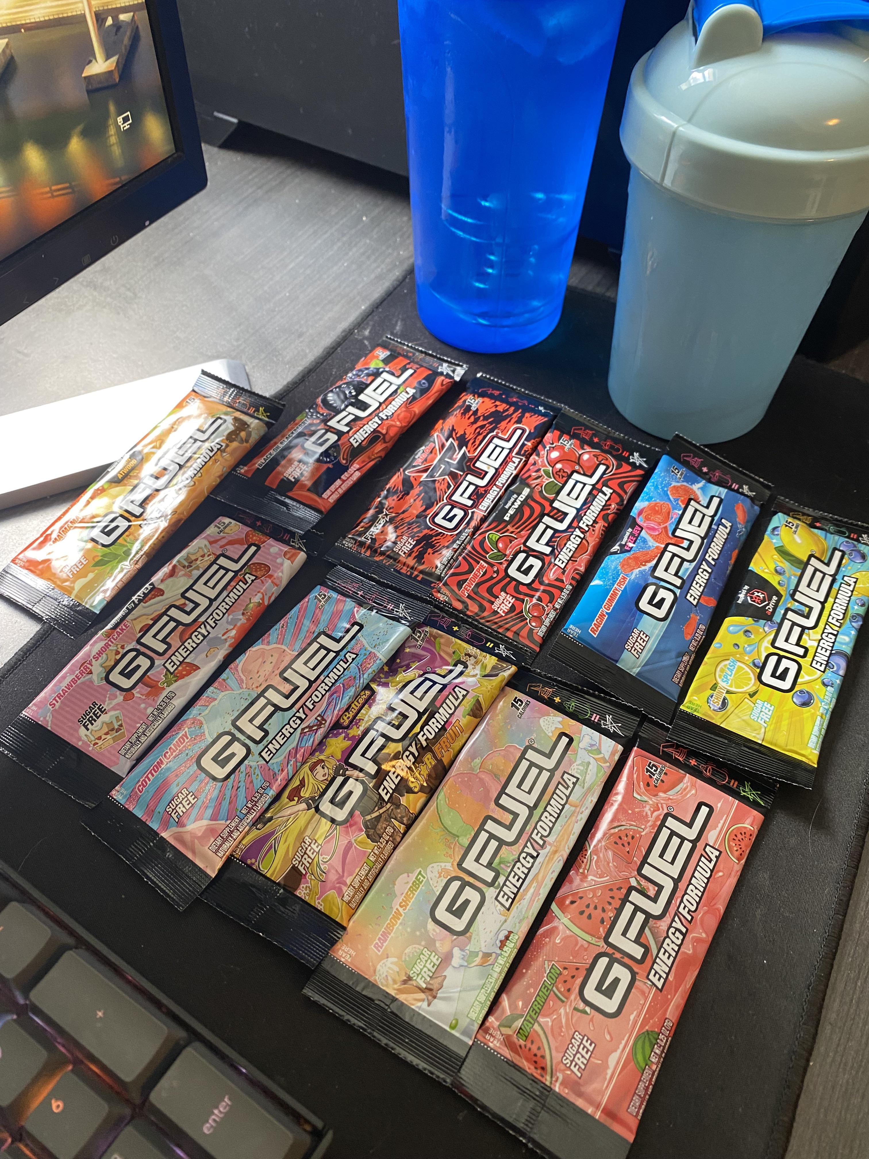 Finally got my first order in! Which ones should I try first?? r/GFUEL