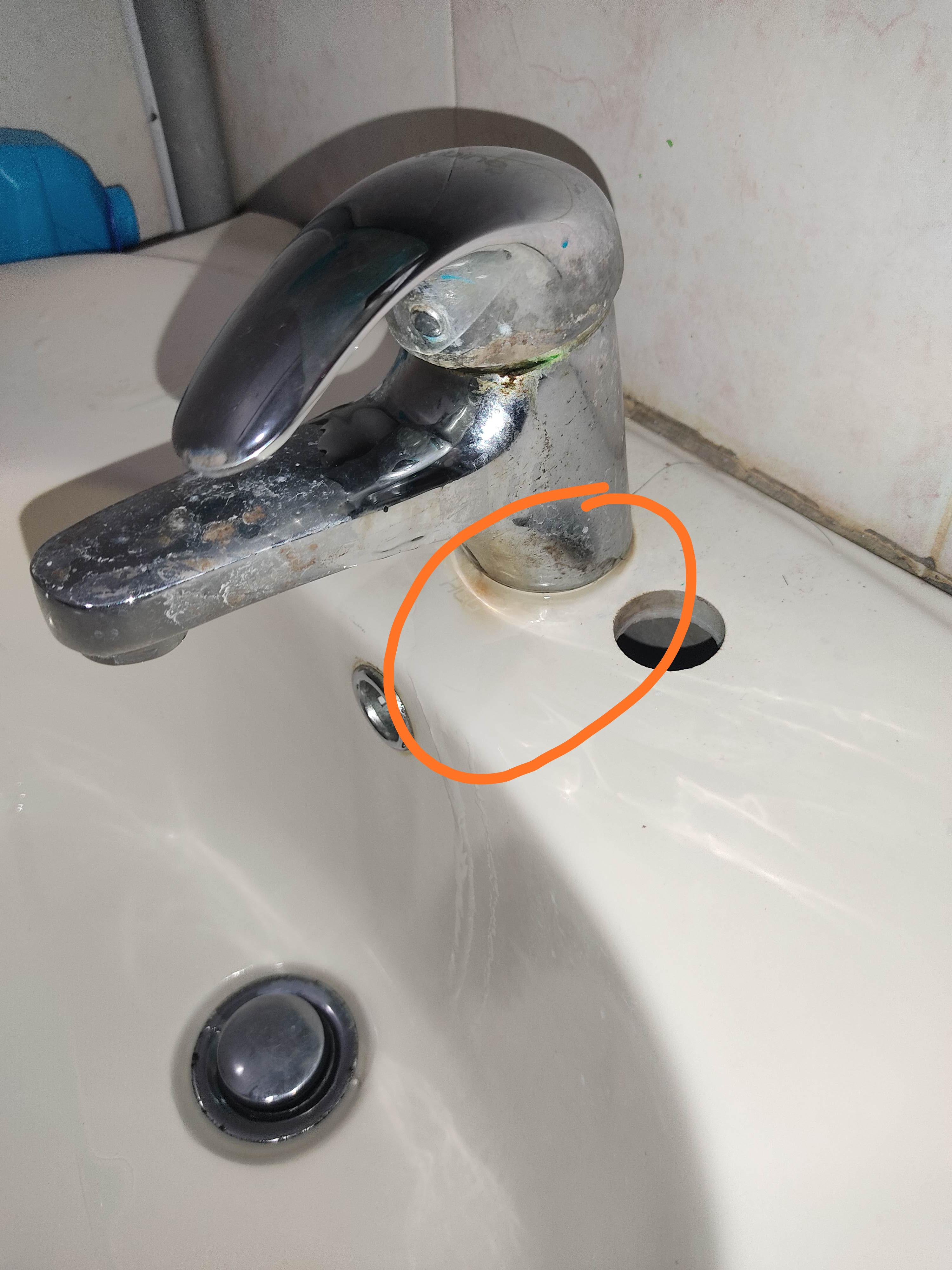 Hello. This water tap is leaking at the circle area. I want to know