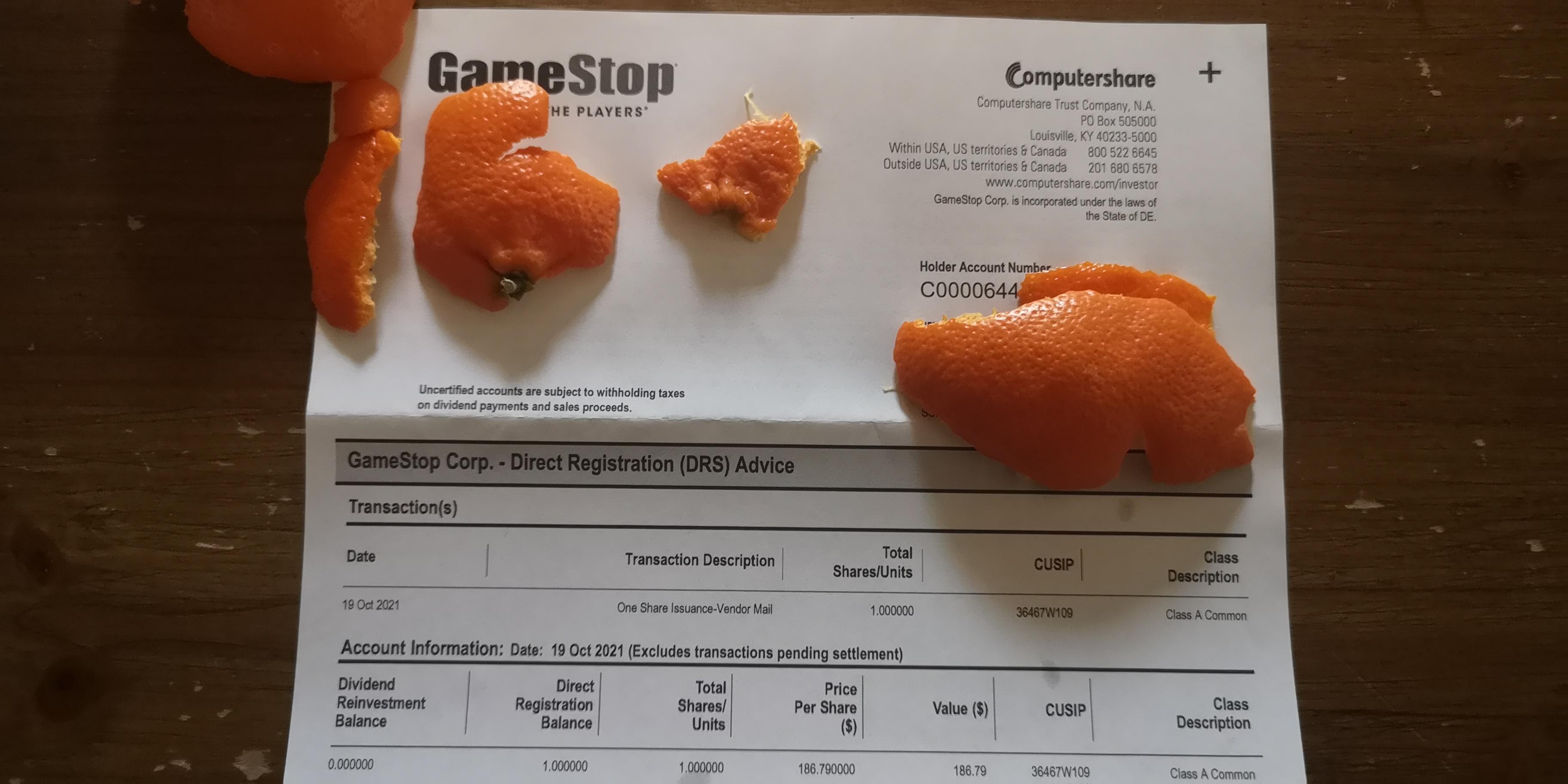 Finally arrived to Norway 🇳🇴 today! Got one through GiveAshare, time to send more! 💎 👐 🚀 r/GME