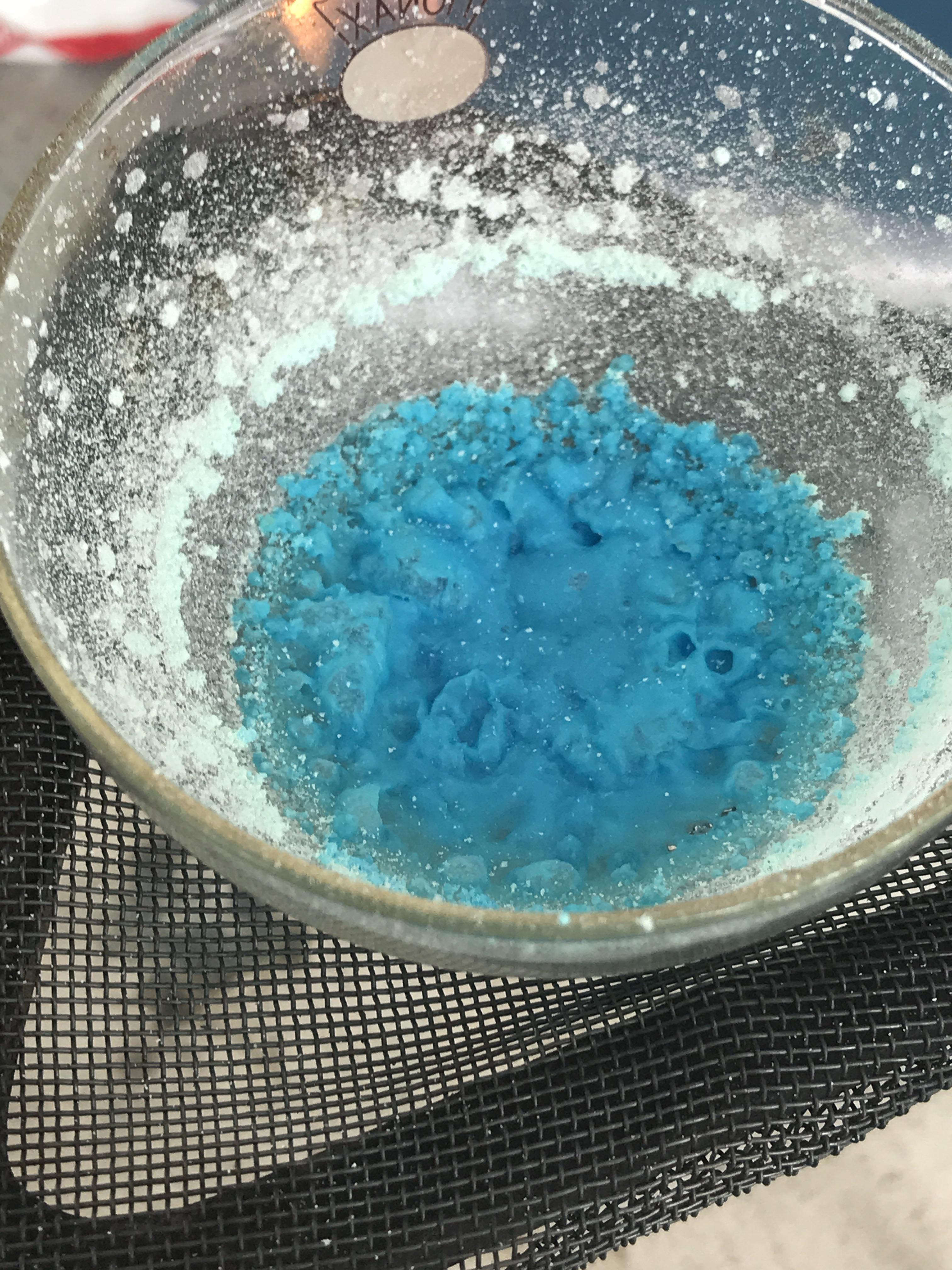 Some copper salt that I made a while ago, I think it came out really