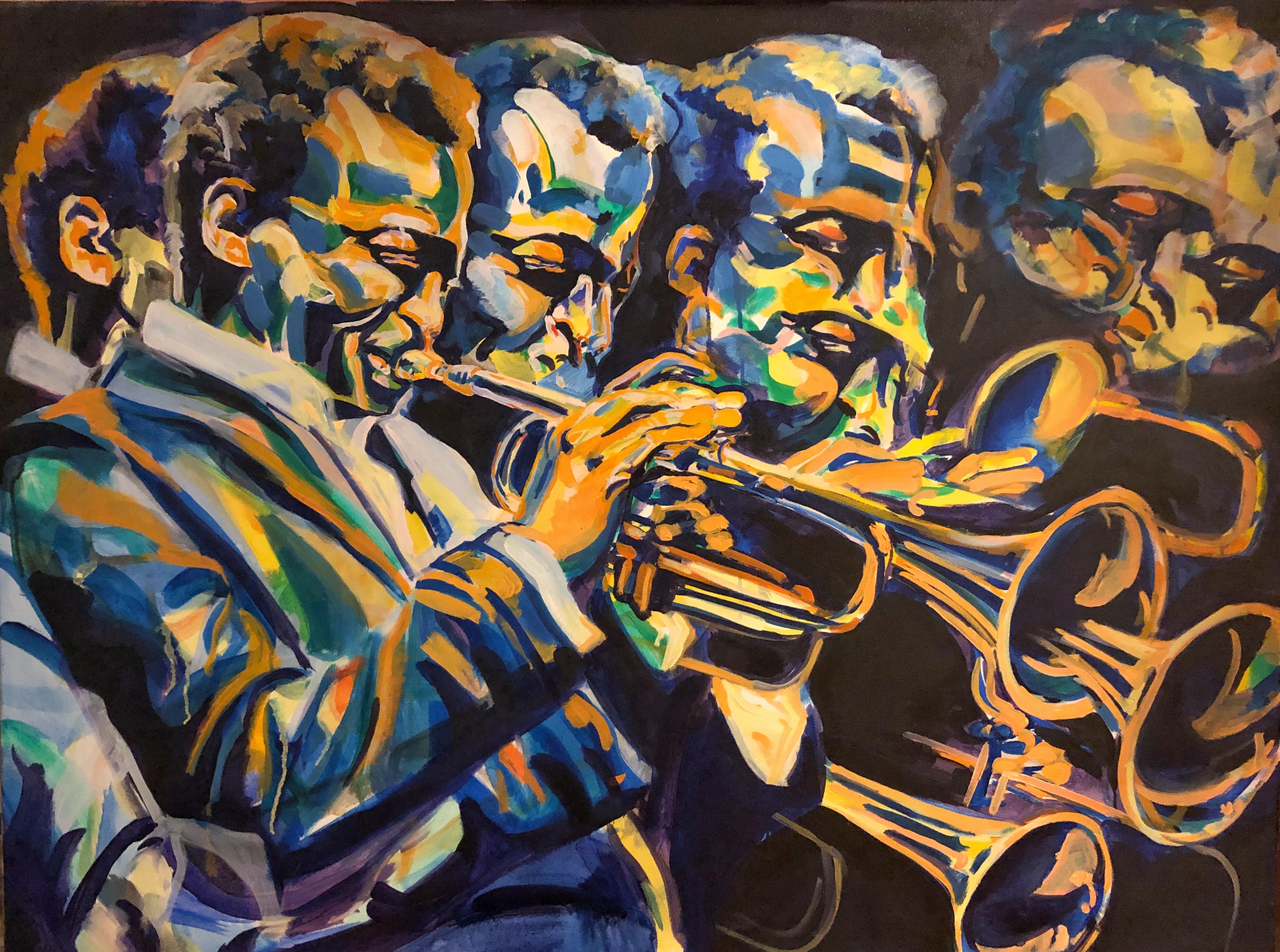 Oil Painting I completed of Miles Davis. 30”x40” r/Jazz