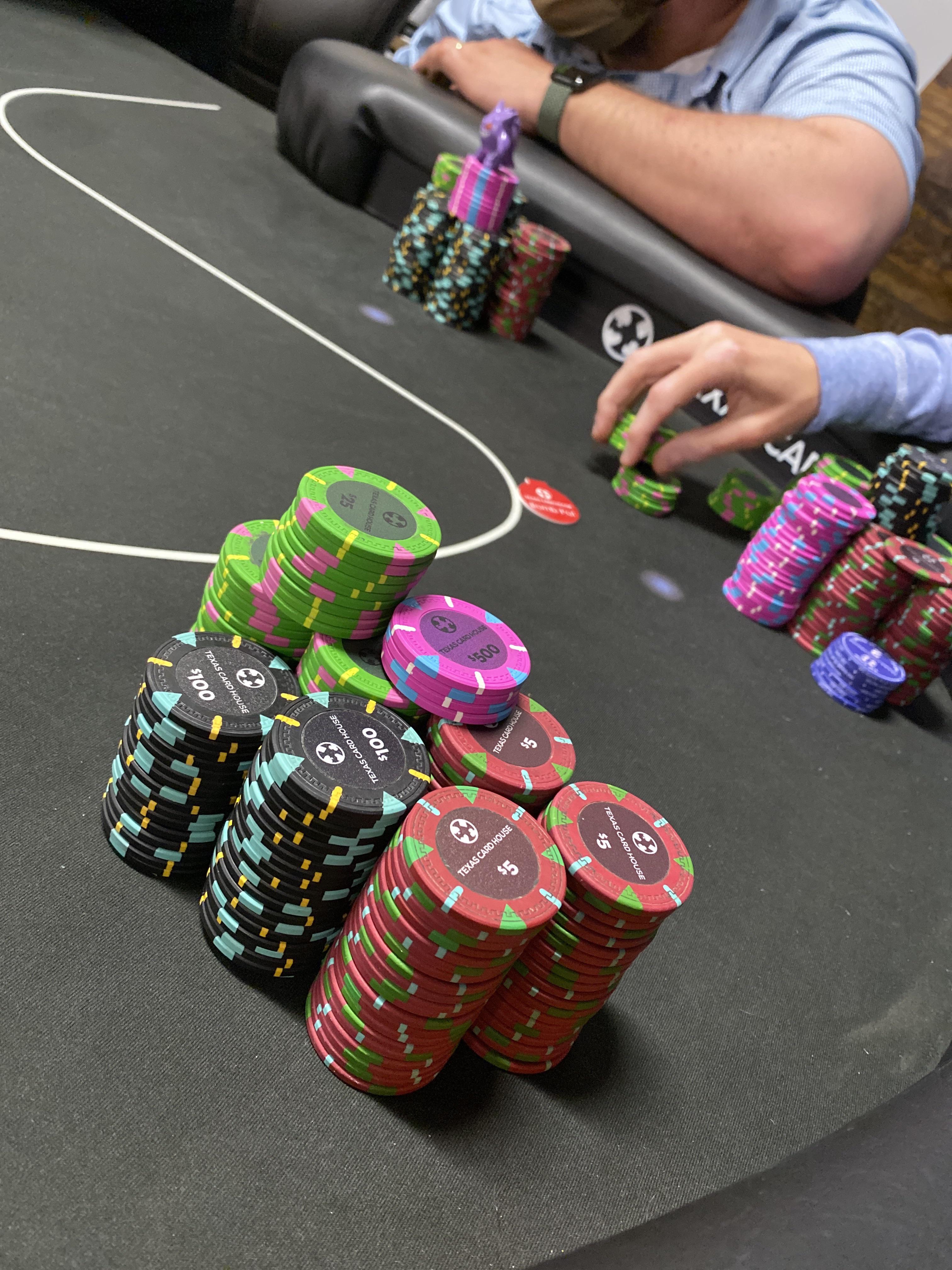 Texas brings the action! Around 70k on the 5/10 table TCH Austin r