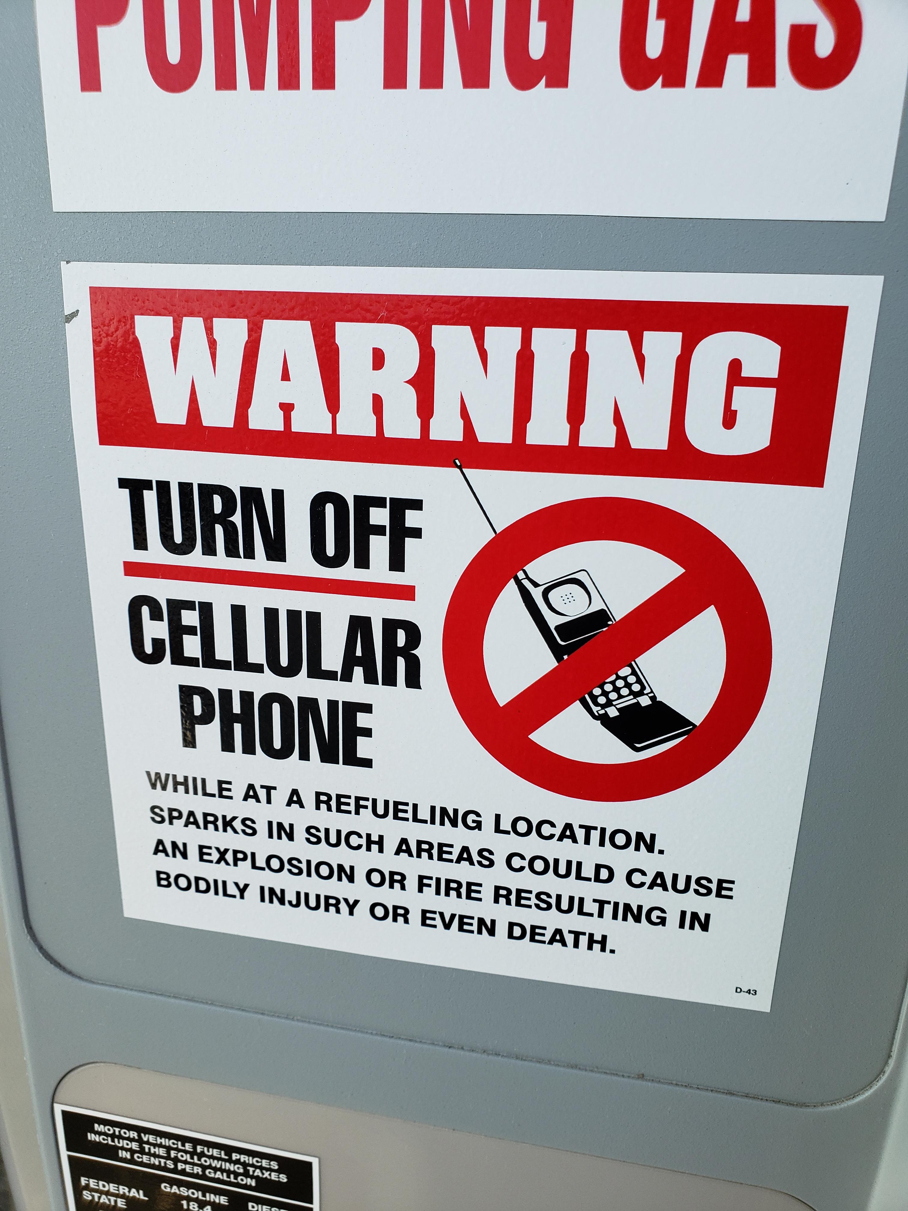 I took this picture at my local gas station. Remember when they thought